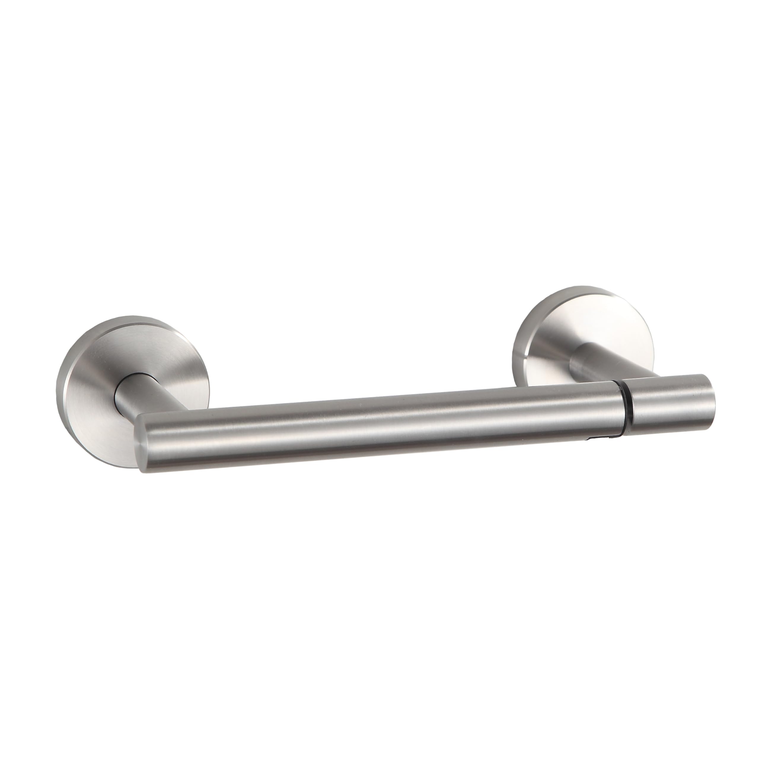 BVL Brushed Nickel Wall Mount Toilet Paper Holder - 304 Stainless Steel for Large Mega Rolls | Bathroom & Restroom Organizer