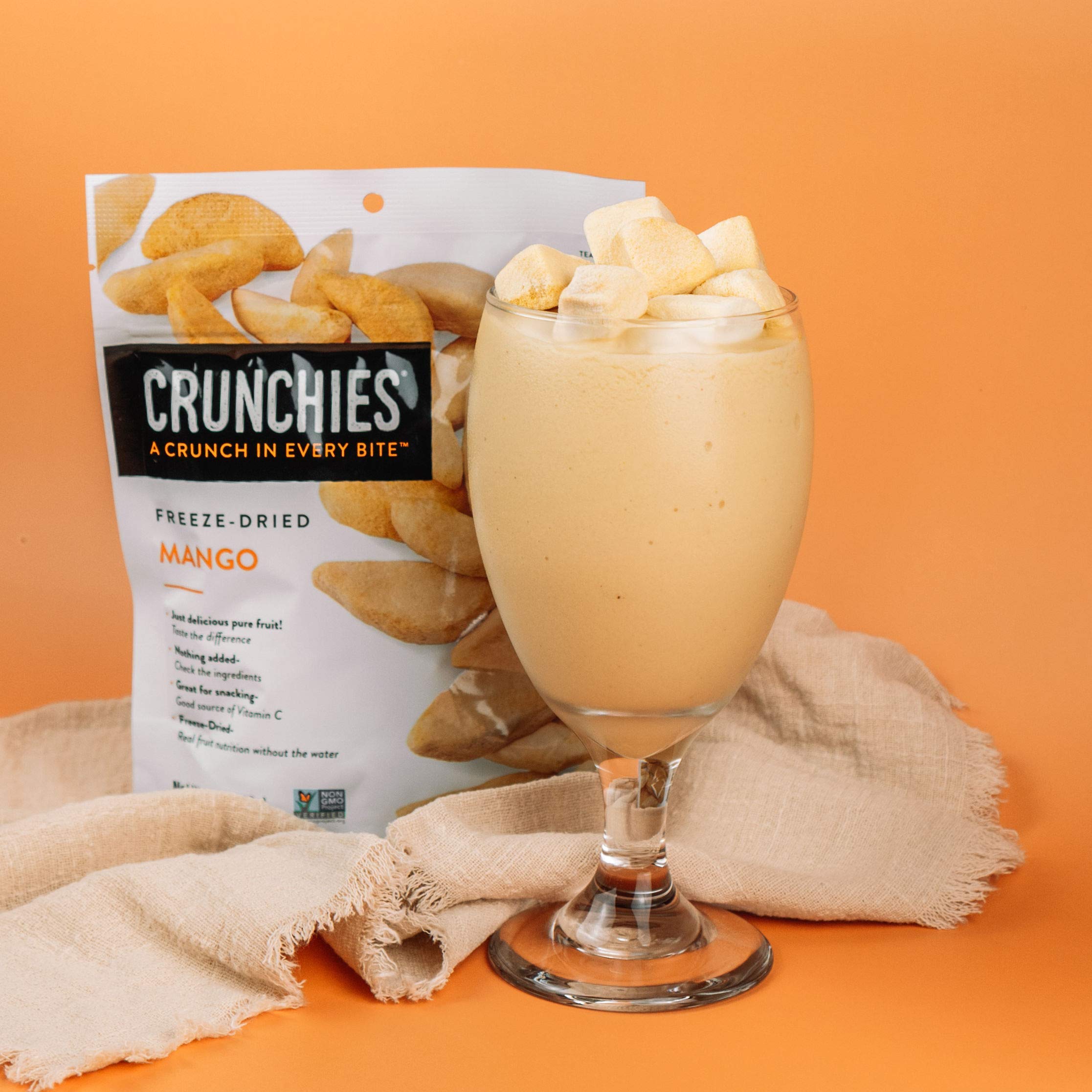 Crunchies Freeze-Dried Mixed Fruits & Mango Snack Bundle - 100% Natural, Gluten Free, Vegan Crispy Fruit Snacks - 12 Count (6 Each Flavor) 1oz Bags - Perfect for Lunch Boxes, Hiking & Healthy On-the-Go Snacking