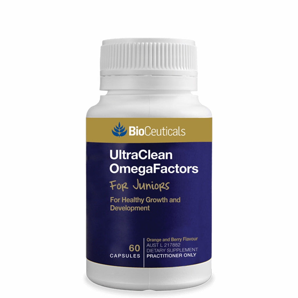 BioCeuticals UltraClean OmegaFactors for Kids - Premium Fish Oil Supplement for Children's Brain & Immune Support - Perfect for School Focus & Healthy Growth