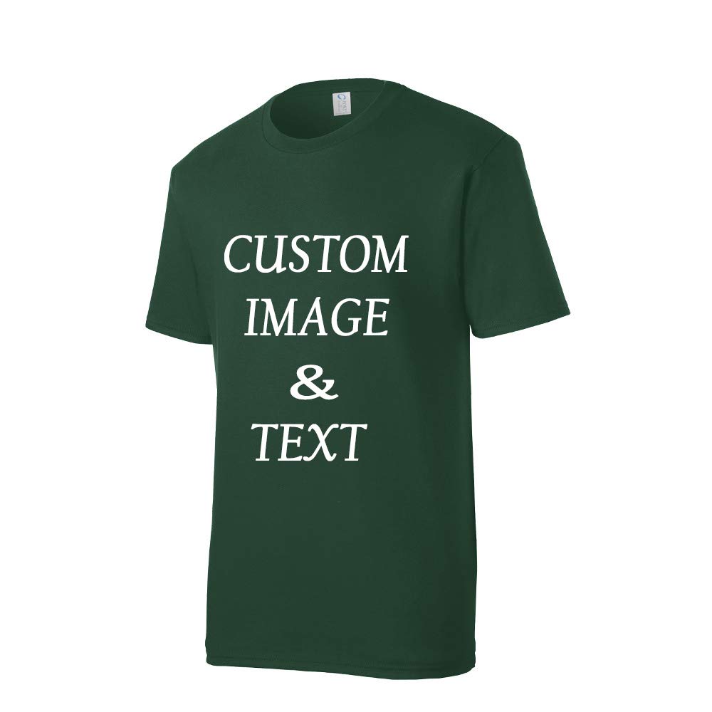 Custom Printed T-Shirts - Upload Photos & Add Text - Personalized Gifts with Your Own Design - Perfect for Birthdays, Anniversaries & Family Events