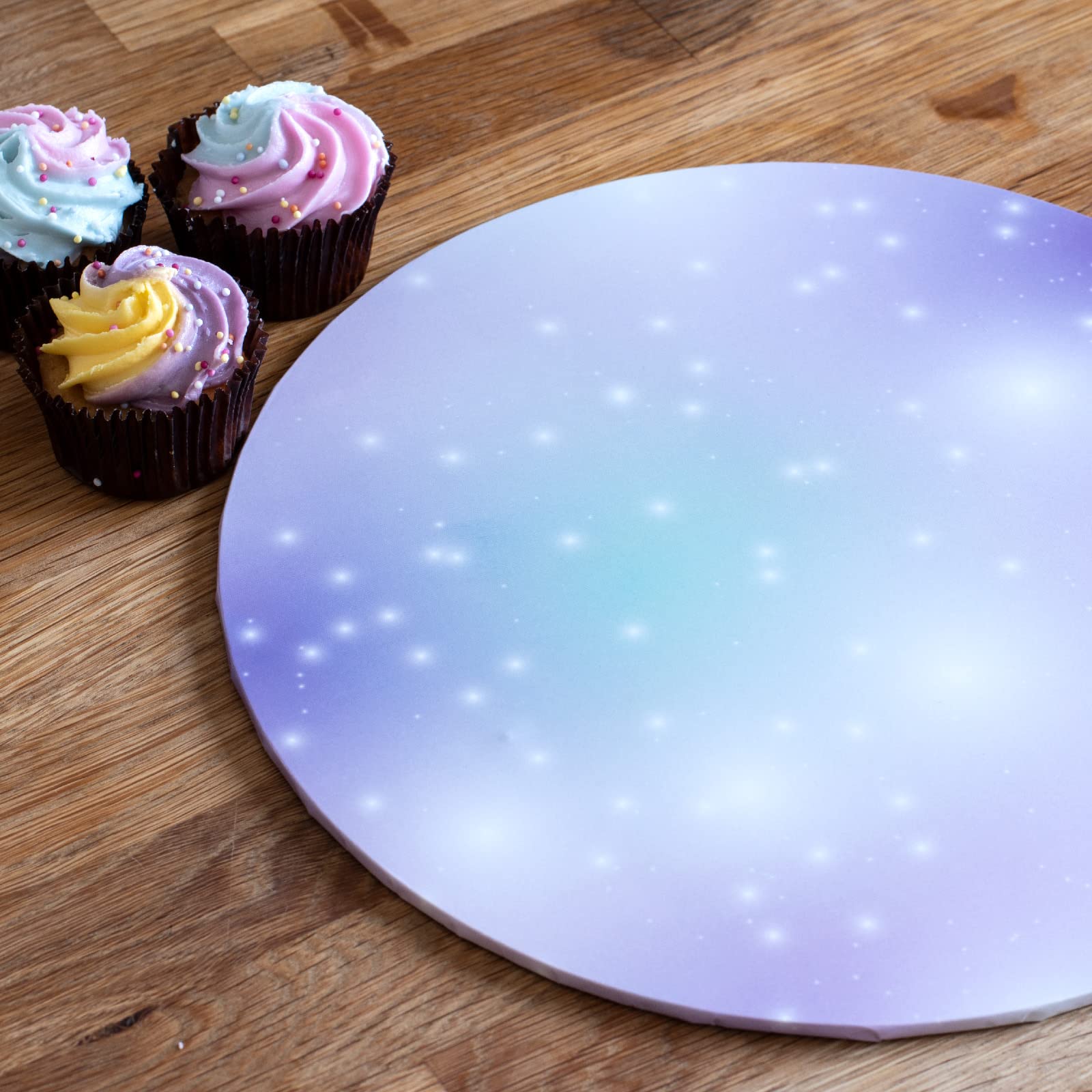 10 Inch Masonite Cake Board - Strong Round Cake Drum for Professional Baking & Decorating | Celestial Design | Pack of 1 | Perfect for Wedding, Birthday & Special Occasion Cakes