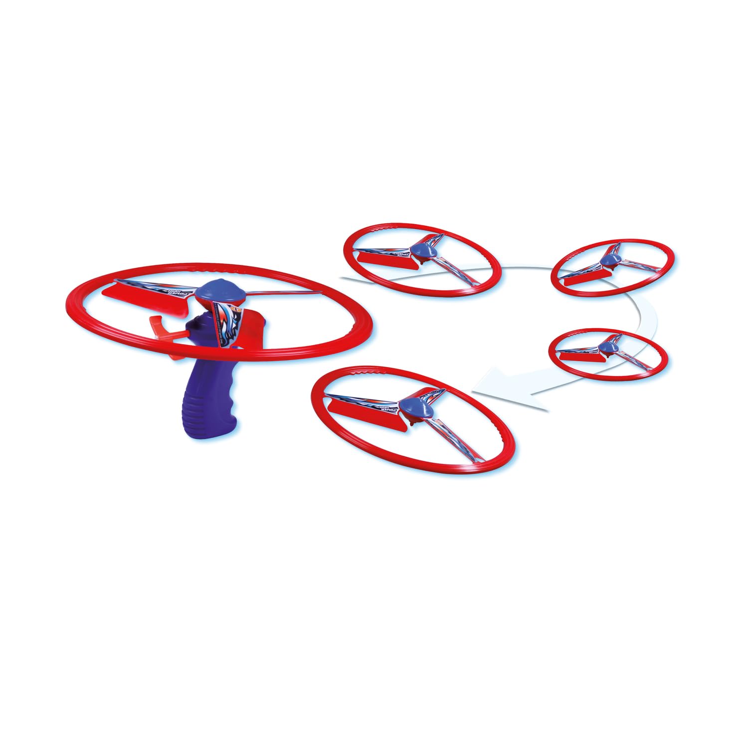 Paul Günther 1646 - Rotor Volant Power Spin Flying Toy with Quick Starter & Traction Power, Boomerang-Style Propeller Game for Kids Ages 6+, 10.4 Inch Diameter - Outdoor Fun, Backyard Play, Birthday Gifts for Boys & Girls