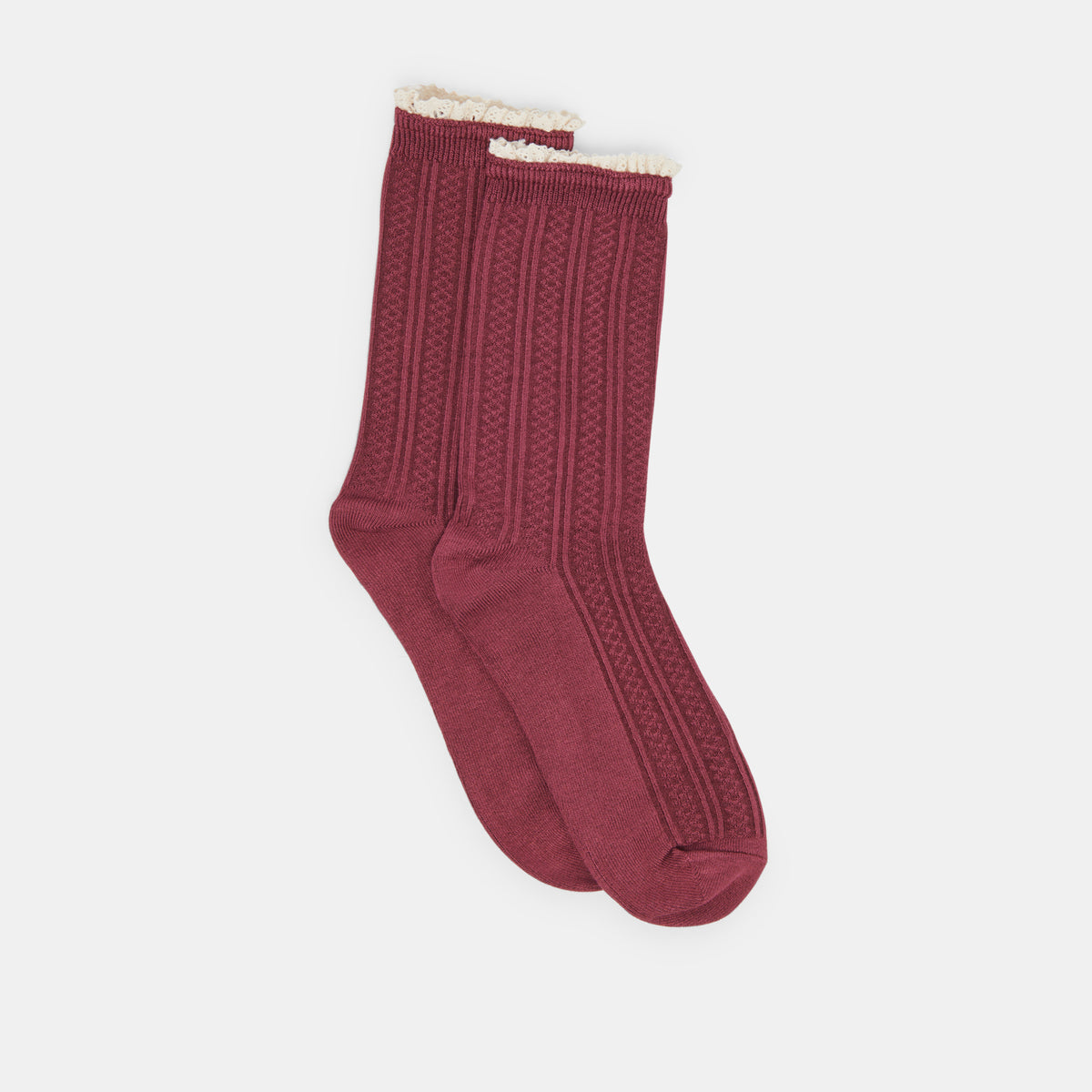Premium Prairie Socks 2-Pack - Black & Burgundy for Men & Women | Soft Cotton Comfort for Everyday Wear, Hiking & Outdoor Activities