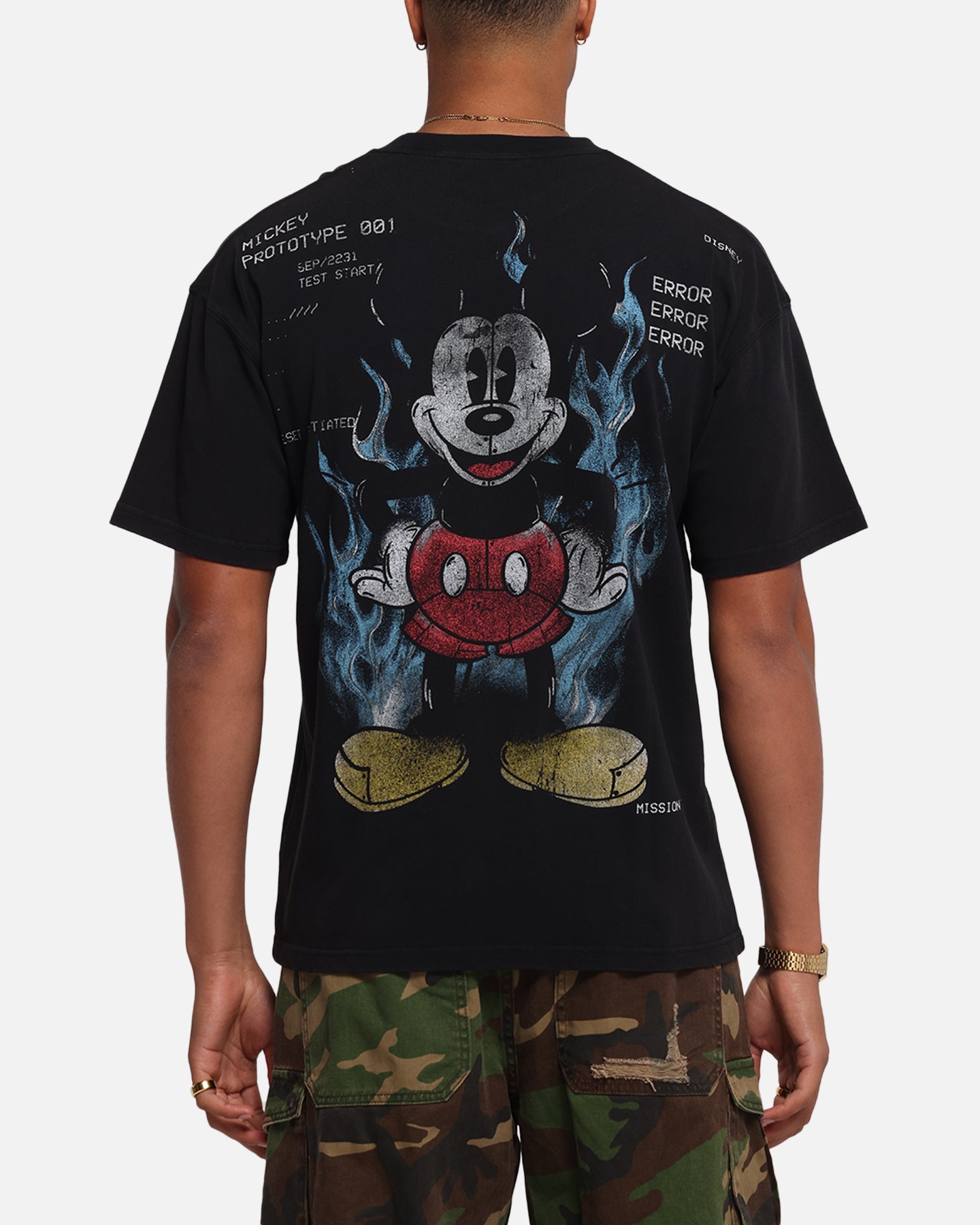 Vintage Disney Mickey Mouse Prototype 001 Black T-Shirt - Retro Graphic Tee for Men & Women - Perfect for Casual Wear, Theme Parks & Disney Fan Gifts