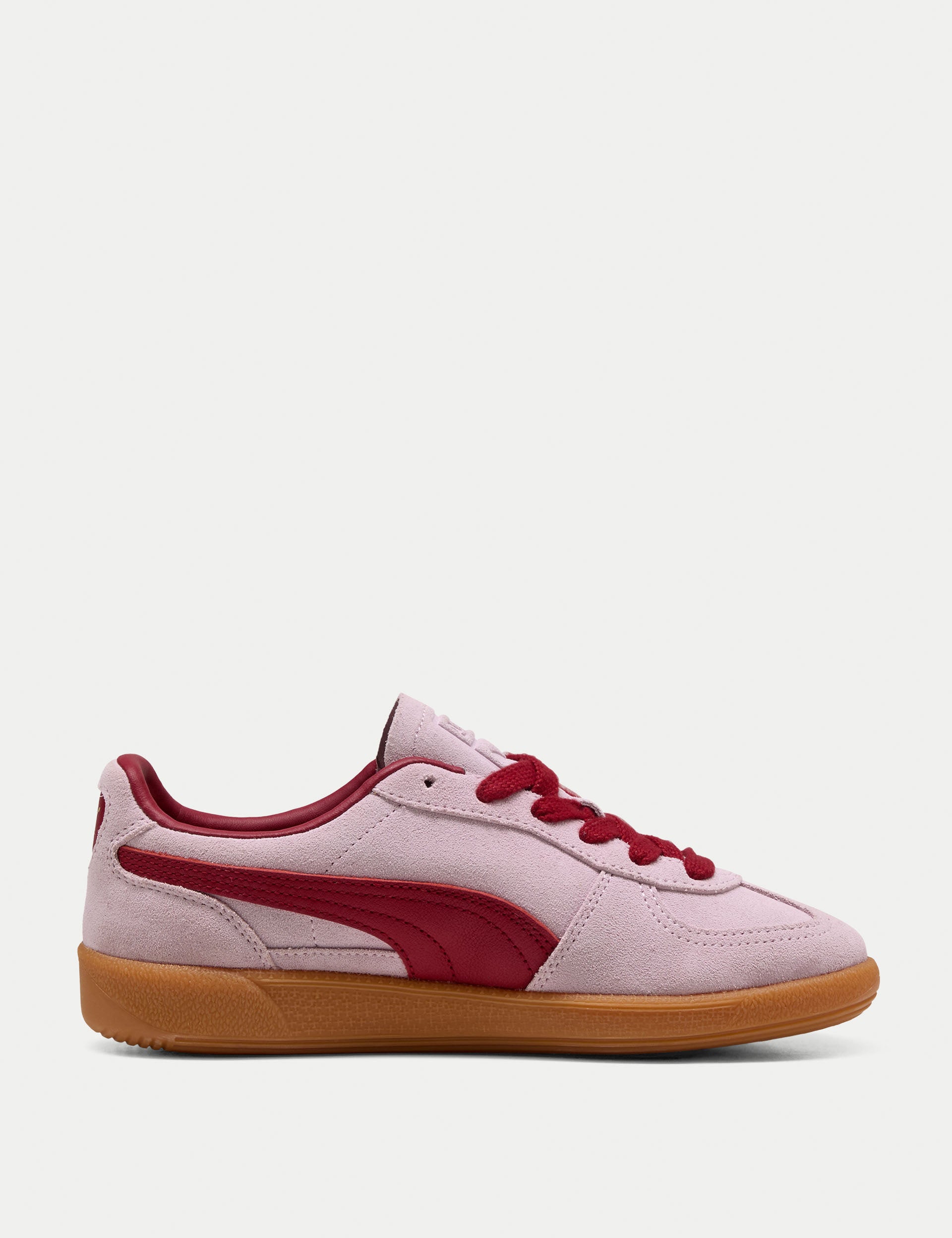 Palermo Sneakers for Women - Rose Mauve & Dark Crimson Casual Shoes | Comfortable Walking Sneakers for Everyday Wear, Work & Travel