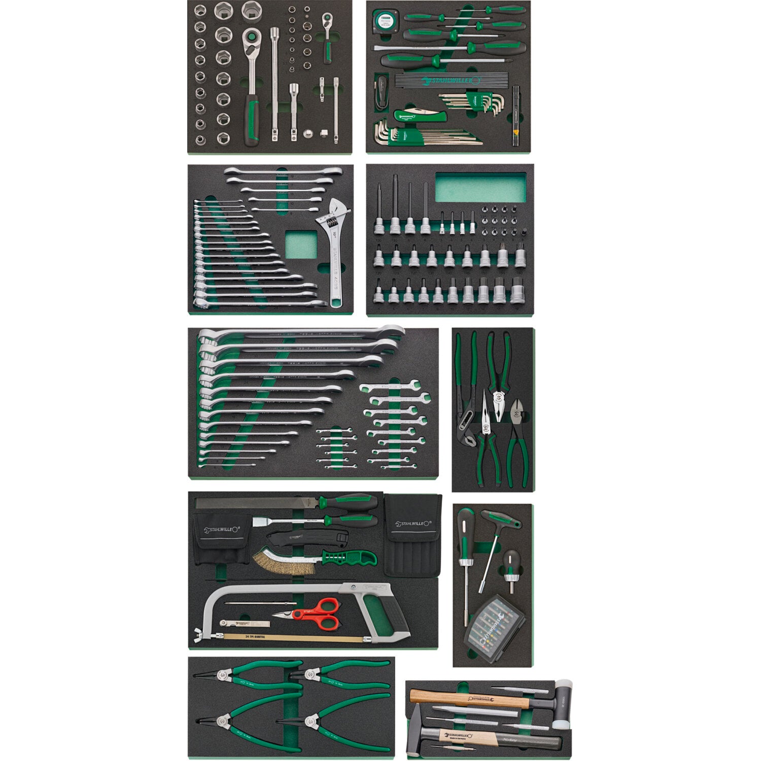 Stahlwille 97830257 Professional Tool Set - High-Quality Assorted Tools for Mechanics & DIY Projects | Perfect for Automotive Repair, Home Improvement & Workshop Use