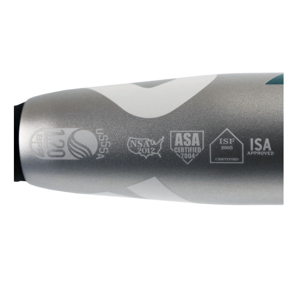 DeMarini CF8 Slapper Fastpitch Softball Bat -10 Drop Weight (Silver/Blue) | USA Certified for Fastpitch Softball Games & Tournaments | Perfect for Competitive Players & Training Sessions