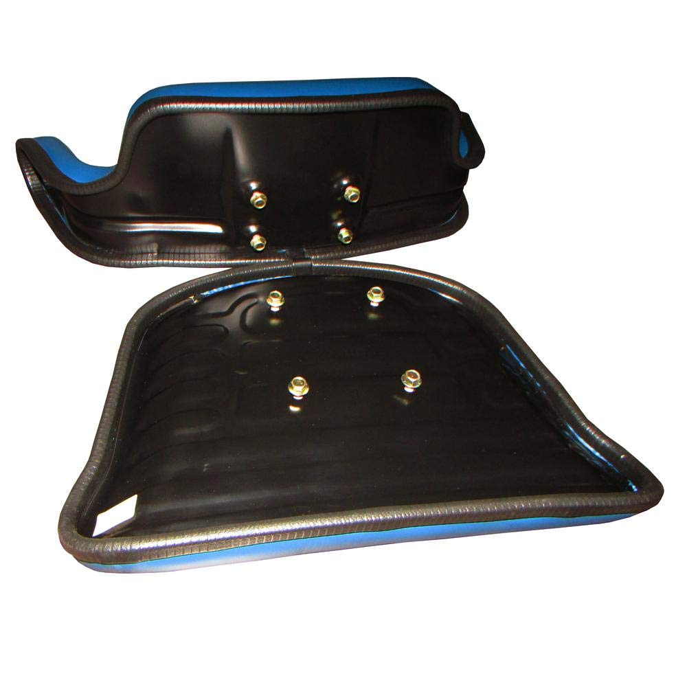 RAParts Blue Waffle Style Suspension Seat for Ford 2N 8N 9N NAA Jubilee Tractors - Comfortable Tractor Seat Replacement for Farming & Outdoor Work