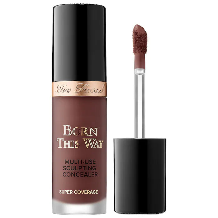 Too Faced Born This Way Super Coverage Multi-Use Concealer - Full Coverage, Natural Finish for Dark Circles, Blemishes & Contouring (Makeup & Beauty Essentials)