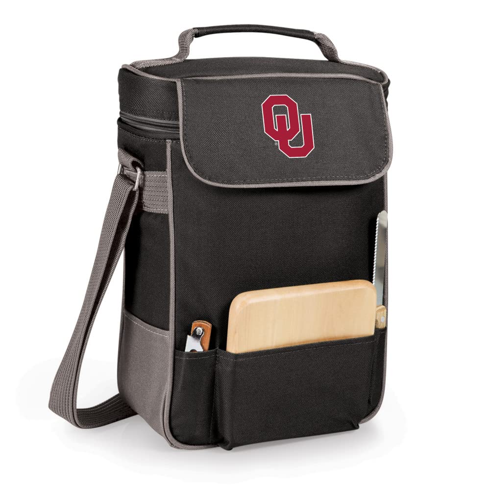 PICNIC TIME NCAA Duet Insulated Wine and Cheese Tote Bag - Perfect for Outdoor Picnics, Tailgating & Wine Tasting Events