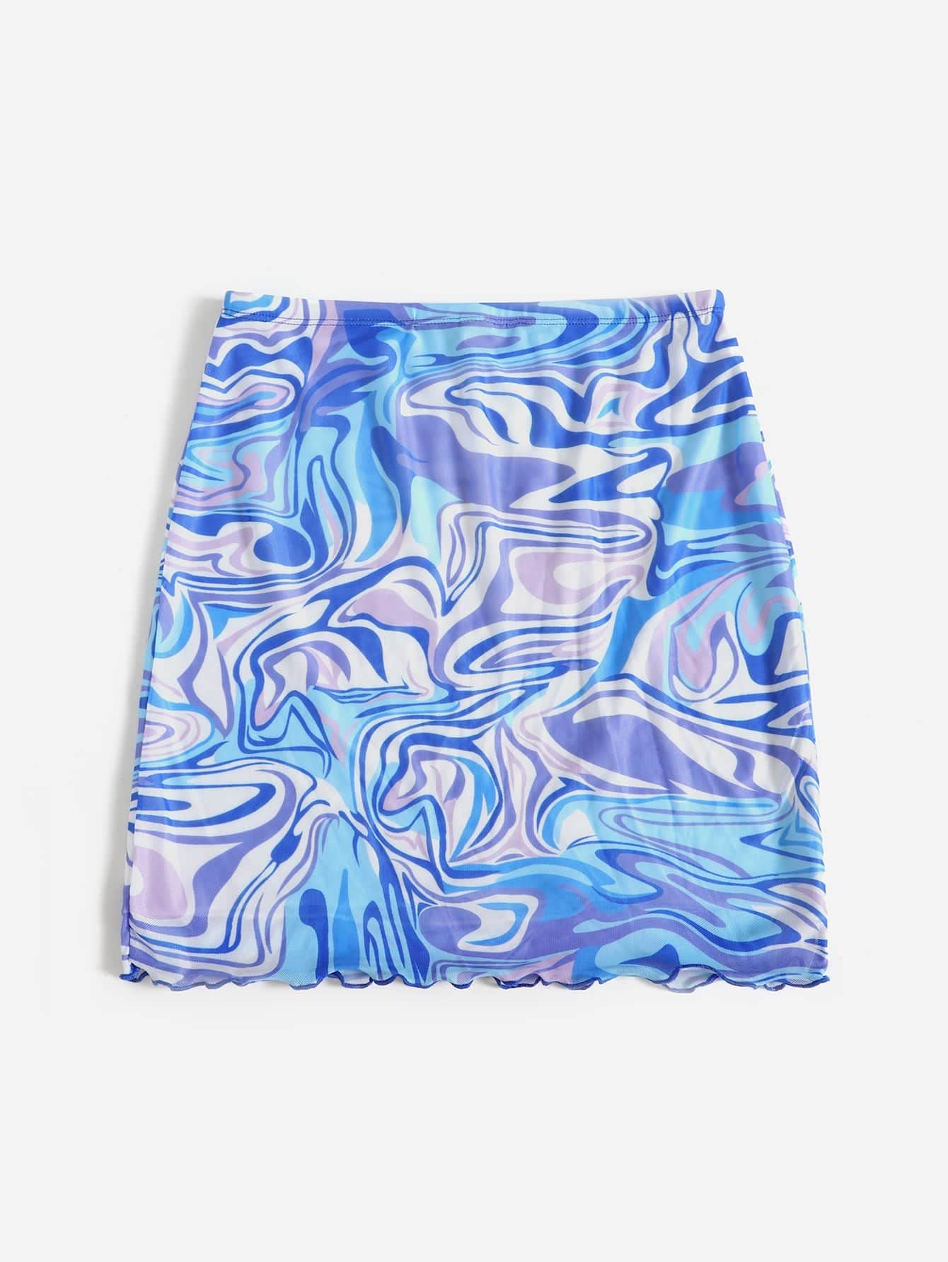 XENIS Women's Summer Floral Print Mini Skirt - Sexy Stretchy Short Skirt for Beach, Office, Work, Party & Vacation | Comfortable & Stylish Casual Wear
