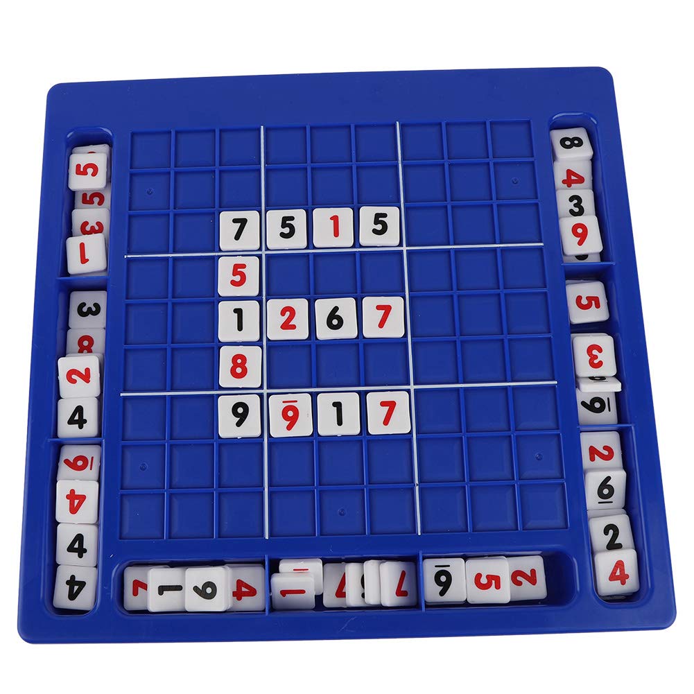 Raguso Sudoku Chess Set - Portable Desktop Board Game with Smooth Chamfer Design for All Ages - Perfect for Family Game Nights and Office Breaks