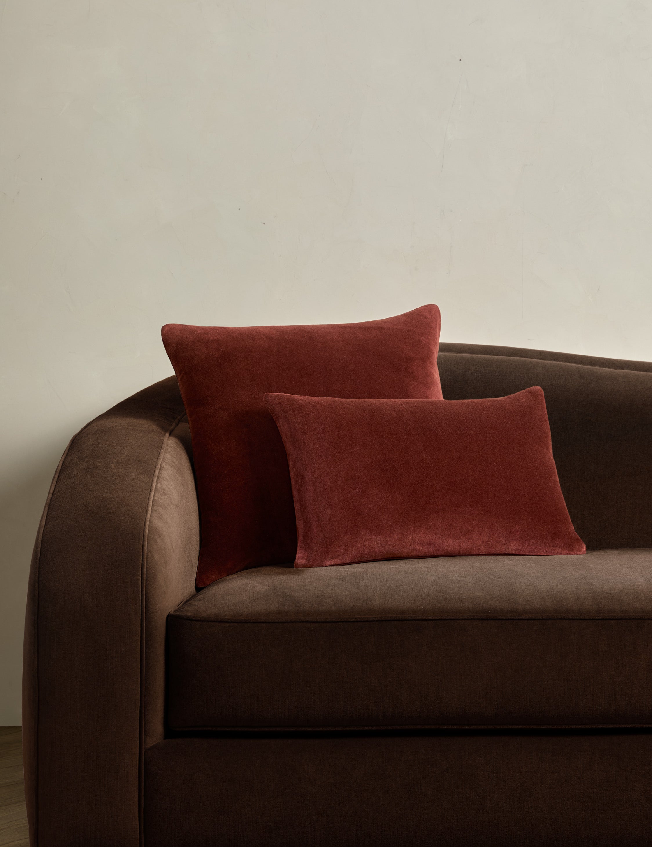 Charlotte Velvet Pillow - Soft & Luxurious Decorative Throw Pillow for Sofa, Bed, Couch - Perfect for Living Room, Bedroom & Home Decor