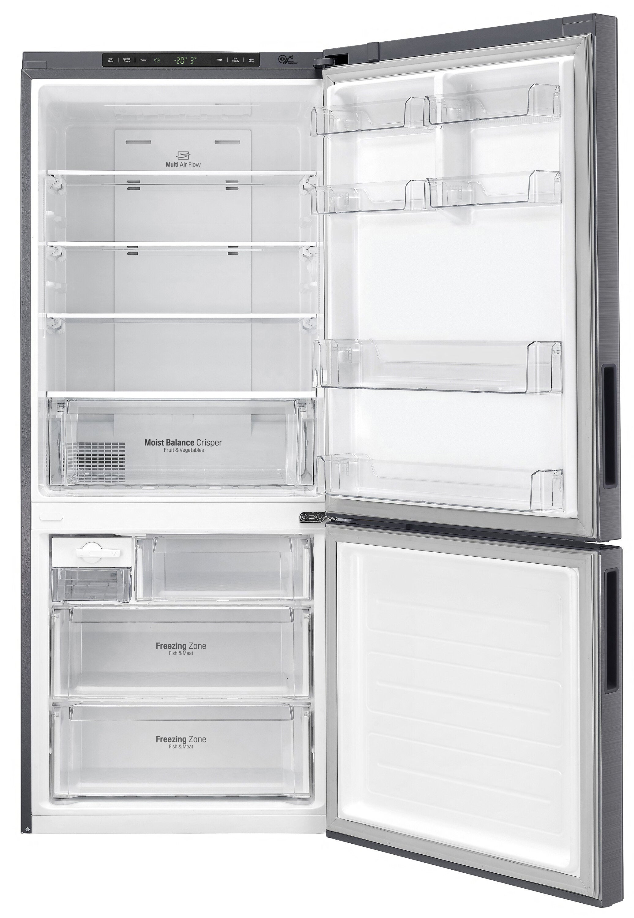LG 455UPLE 420L Bottom Mount Refrigerator - Dark Graphite | Energy Efficient, Spacious Design for Modern Kitchens | Perfect for Home, Office & Restaurant Use