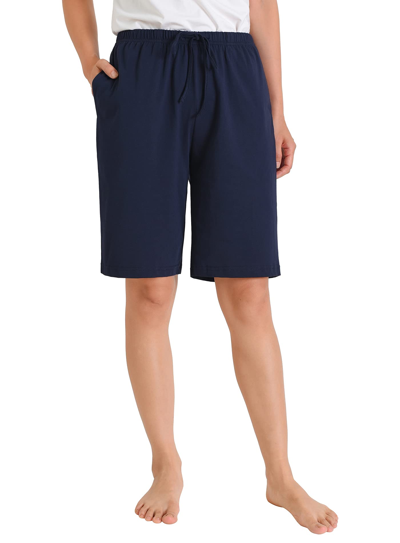 Latuza Women's Cotton Pajama Shorts - Soft Bermuda Sleep Shorts for Lounge, Vacation & Summer Nights | Comfortable Sleepwear for Women