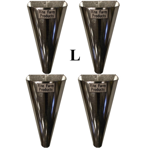 4 Pack Large Poultry Killing Cones for Chickens, Turkeys, and Ducks - Heavy Duty Restraining Processing Cones for Humane Slaughter, Butchering, and Farm Use