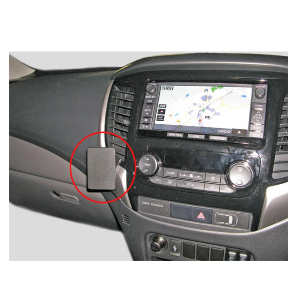ClicOn No Holes Angled Dash Mount for Mitsubishi Triton 2016-2019 | Secure Phone Holder for Off-Road & Daily Driving