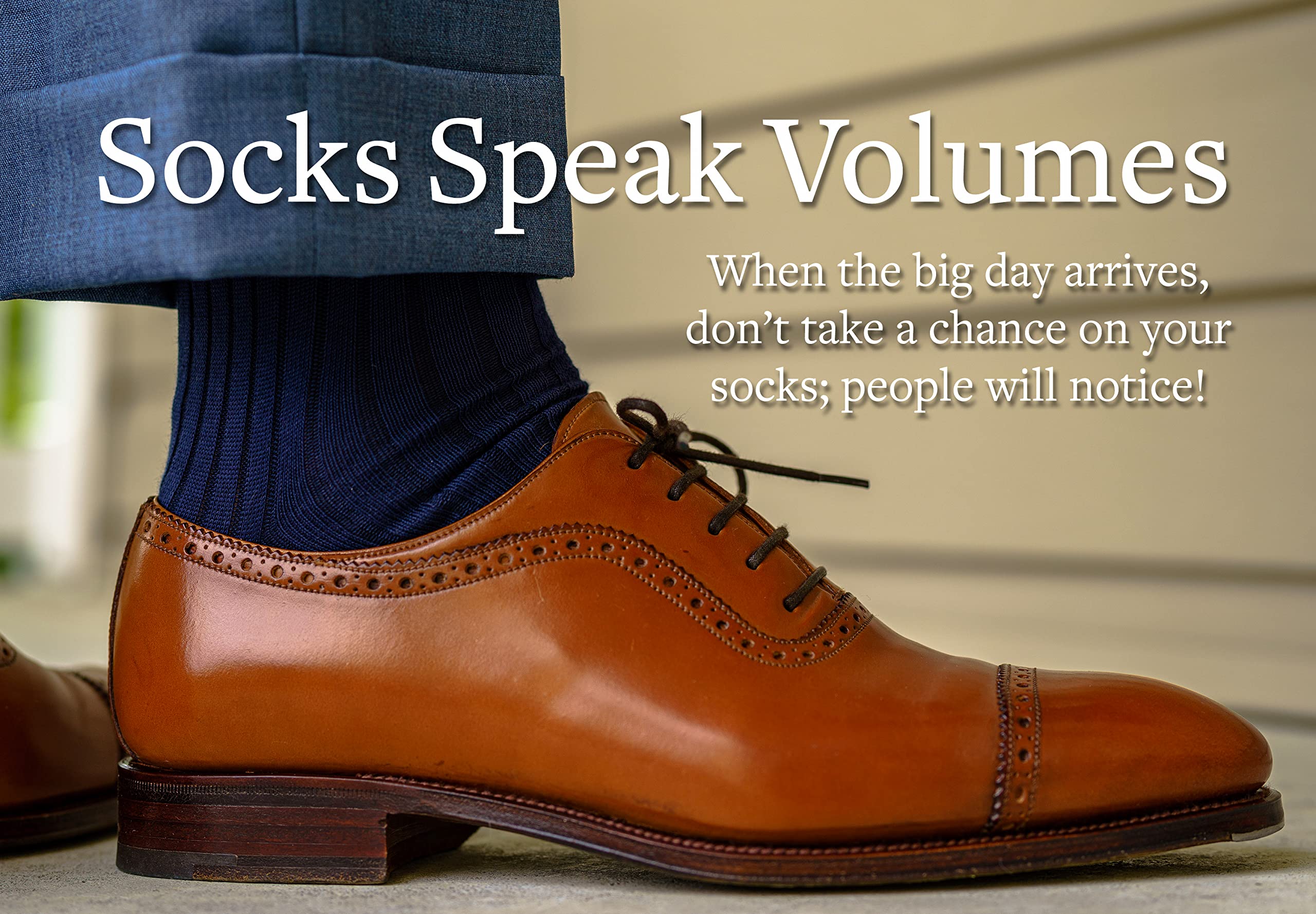 Premium Cotton Dress Socks for Men - Knee High Over The Calf Formal Socks - Breathable Business & Wedding Socks by Boardroom Socks - Perfect for Office, Formal Events & Special Occasions