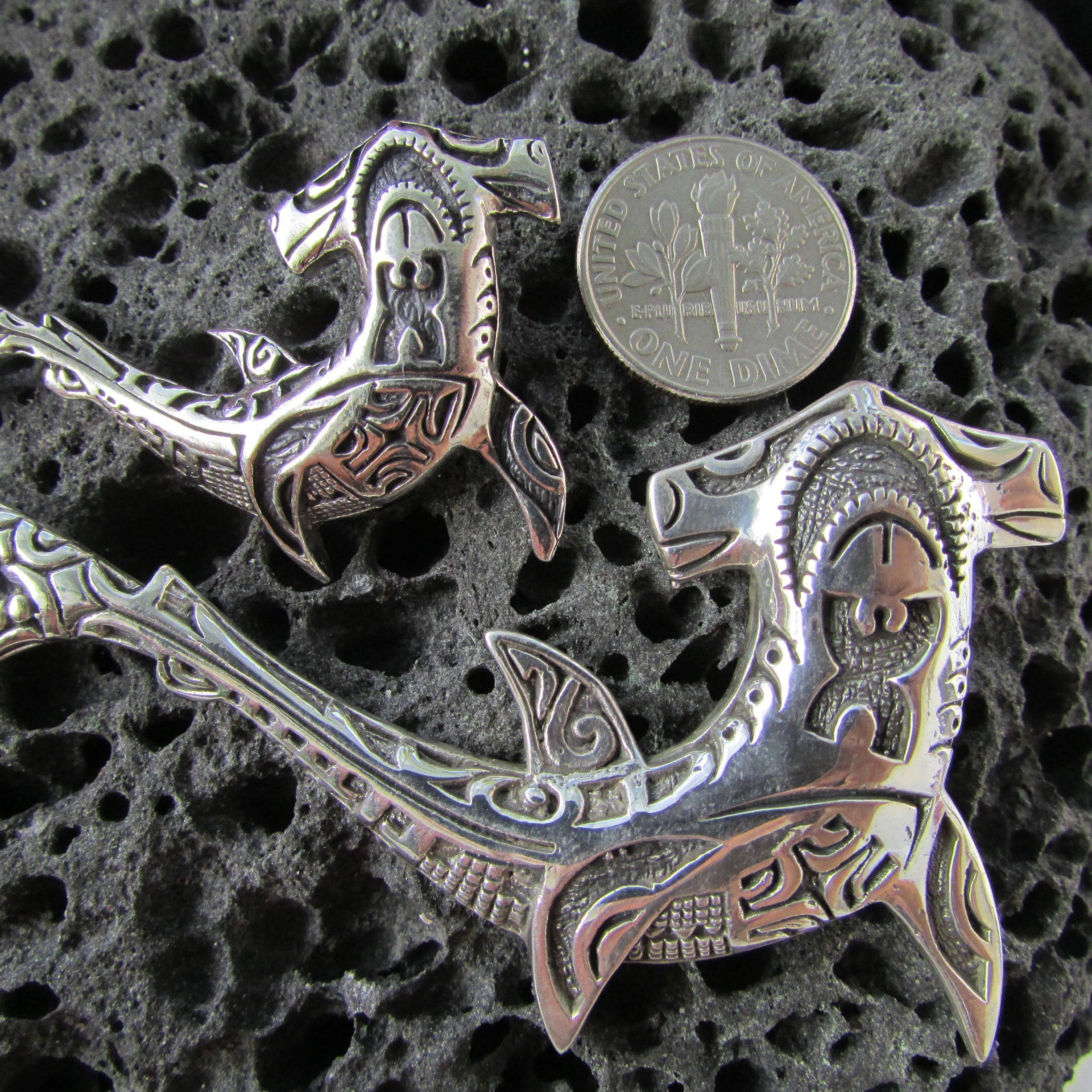 Handmade Sterling Silver Shark Pendant Necklace - Large Ocean & Beach Themed Unique Jewelry Gift for Women & Men | Perfect for Beach Vacations, Surfing Enthusiasts & Marine Life Lovers