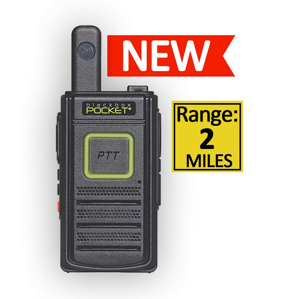 Klein Electronics Blackbox-PocketPlus Compact 2-Way Radio - 16 Channel UHF Walkie Talkie (400-470MHz) with 1.5W Output, 0.5