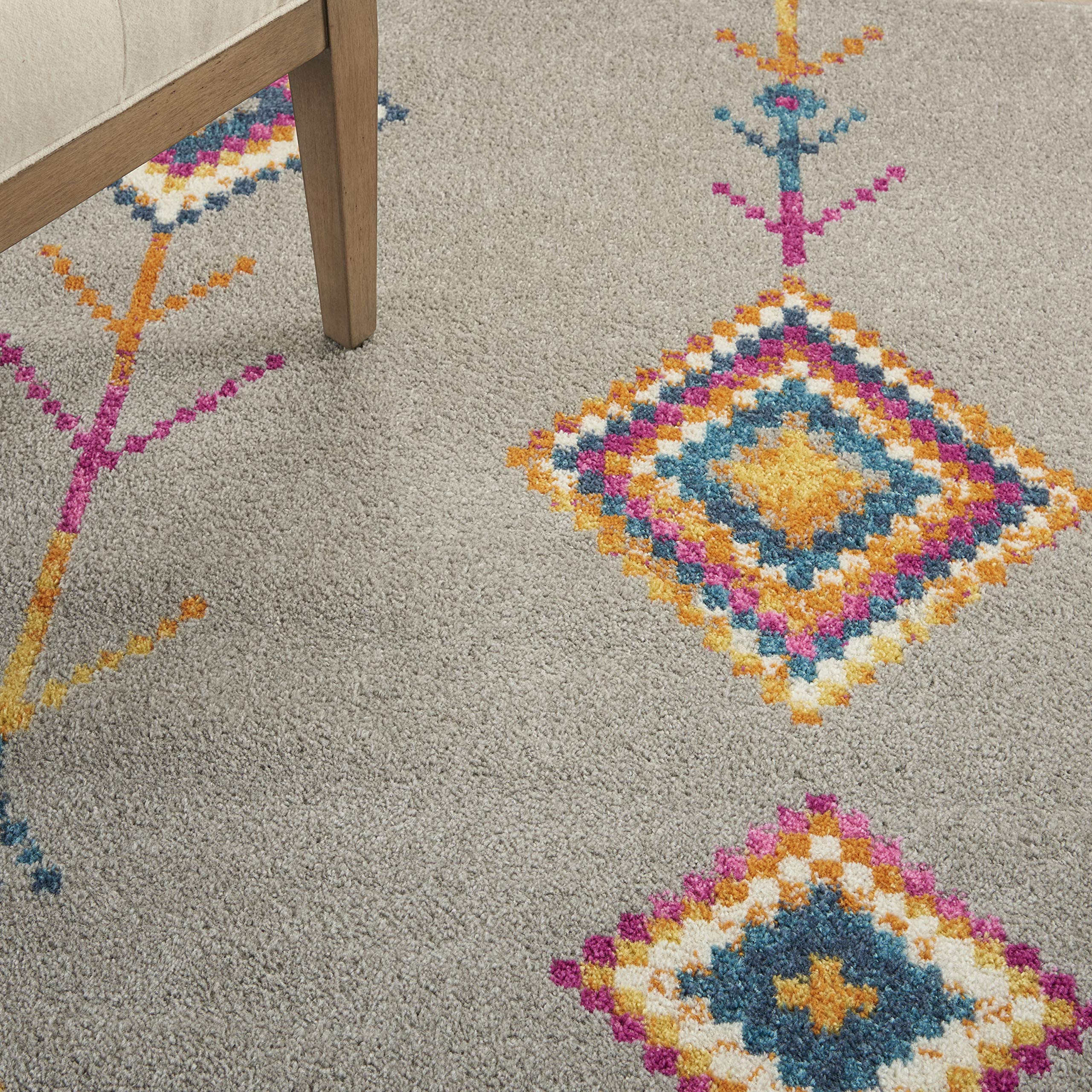 Nourison Passion Bohemian Grey/Multi 2'2