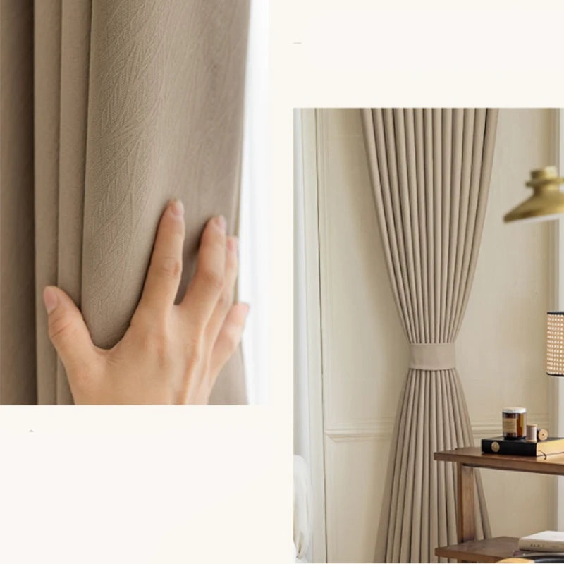 Briana Purple Velvet Jacquard Blackout Soundproof Curtains - Thermal Insulated Drapes for Bedroom, Living Room & Home Theater (Custom Size Available)