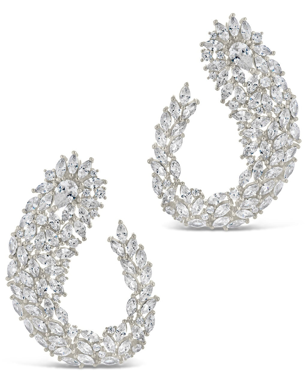 Elegant CZ Statement Drop Earrings for Women - Sparkling Cubic Zirconia Dangle Earrings for Parties, Weddings & Special Occasions