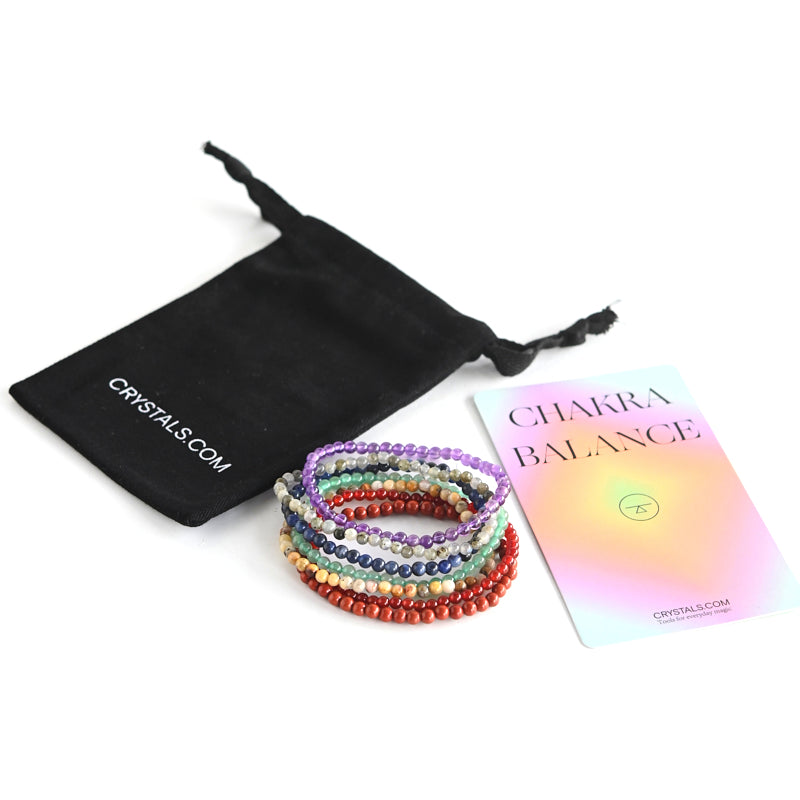 7 Chakra Healing Bracelet Set for Women & Men - Natural Stone Energy Balance & Meditation - Yoga, Reiki, Spiritual Wellness Accessory