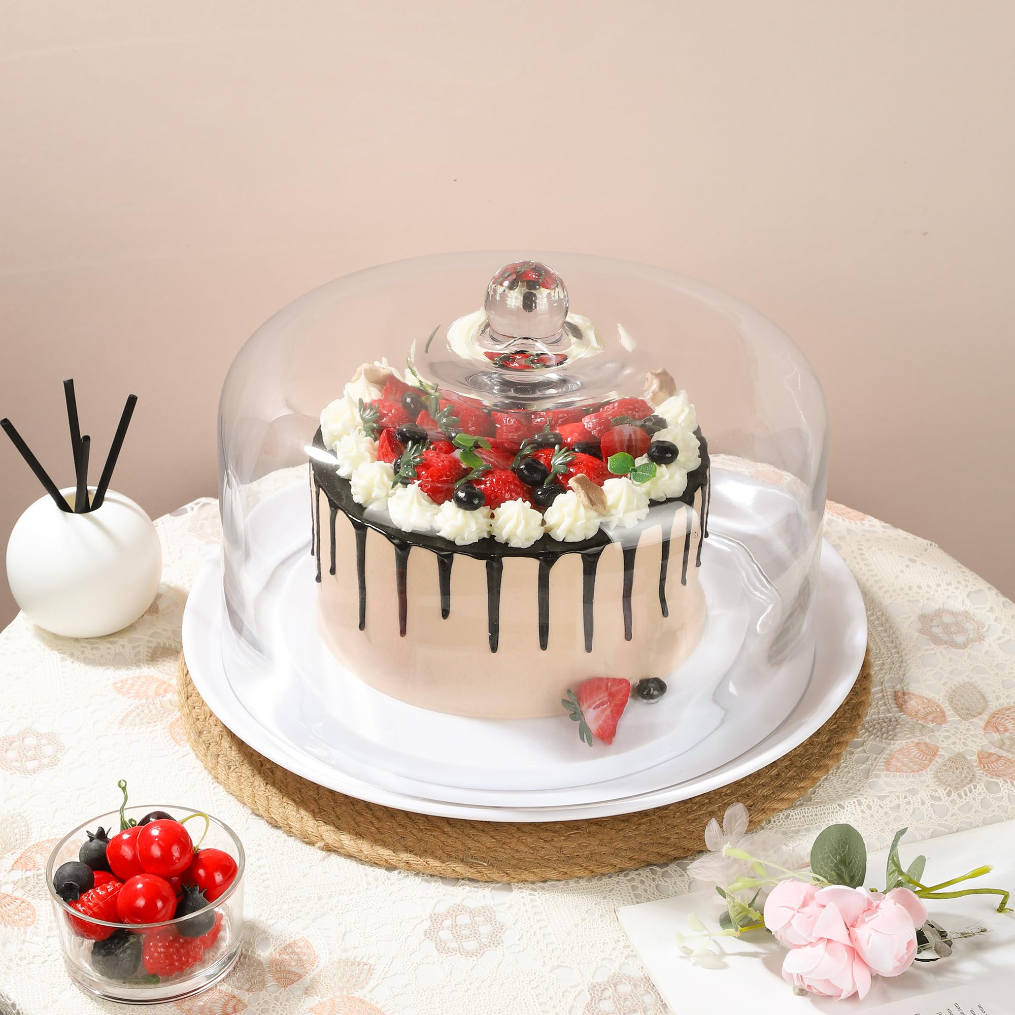 Handmade Sturdy Glass Cake Dome - 12