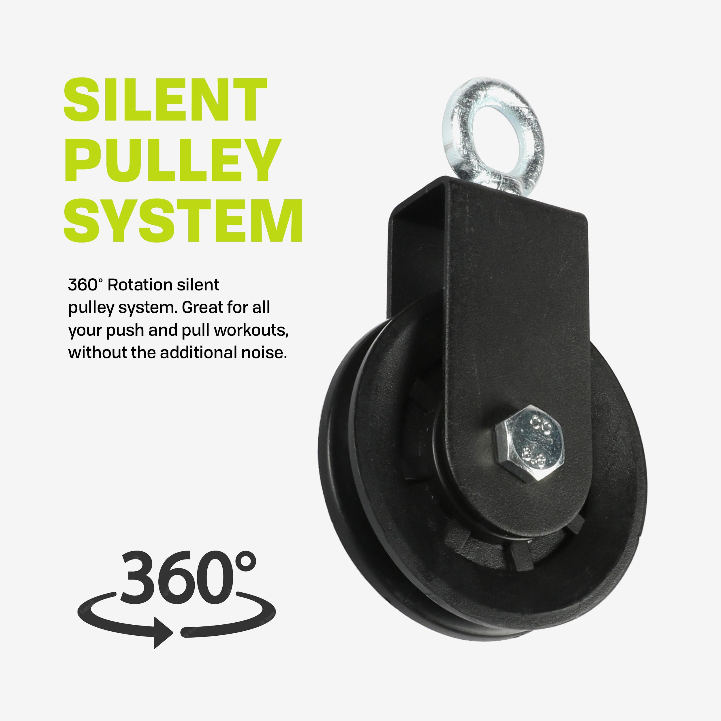 PRCTZ Adjustable Cable Pulley System for Home Gym, Strength Training & Workout Equipment - Perfect for Full-Body Exercise, Weight Lifting & Fitness Training