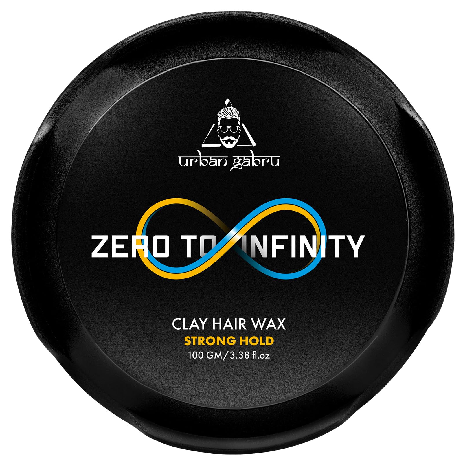 UrbanGabru Clay Hair Wax for Men - Strong Hold Matte Finish Styling Wax (100g) | Natural Ingredients, No Greasy Residue | Works for All Hair Types | Perfect for Pompadour, Quiff & Textured Looks | Salon-Quality Styling at Home