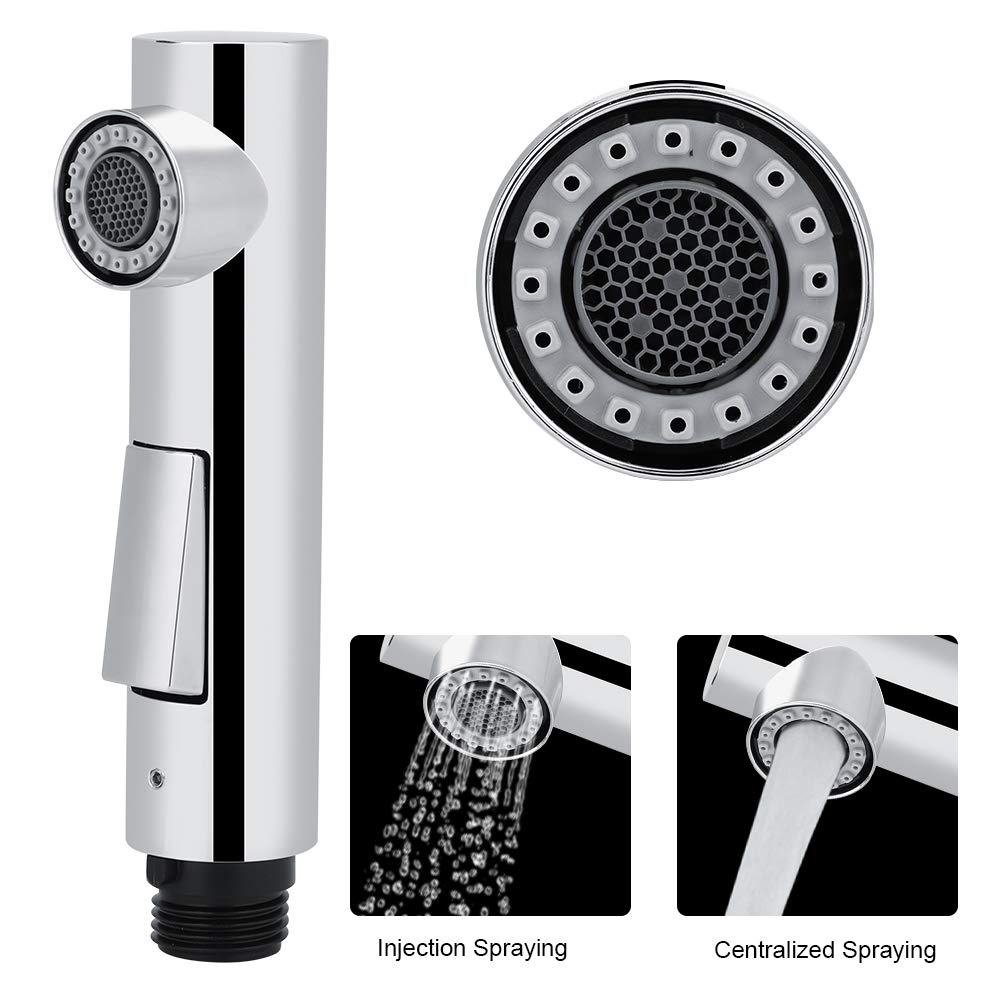Pull Out Spray Head for Kitchen Faucet - G1/2 Connector Replacement Sink Sprayer with Adjustable Water Flow - Perfect for Washing Dishes, Fruits & Vegetables