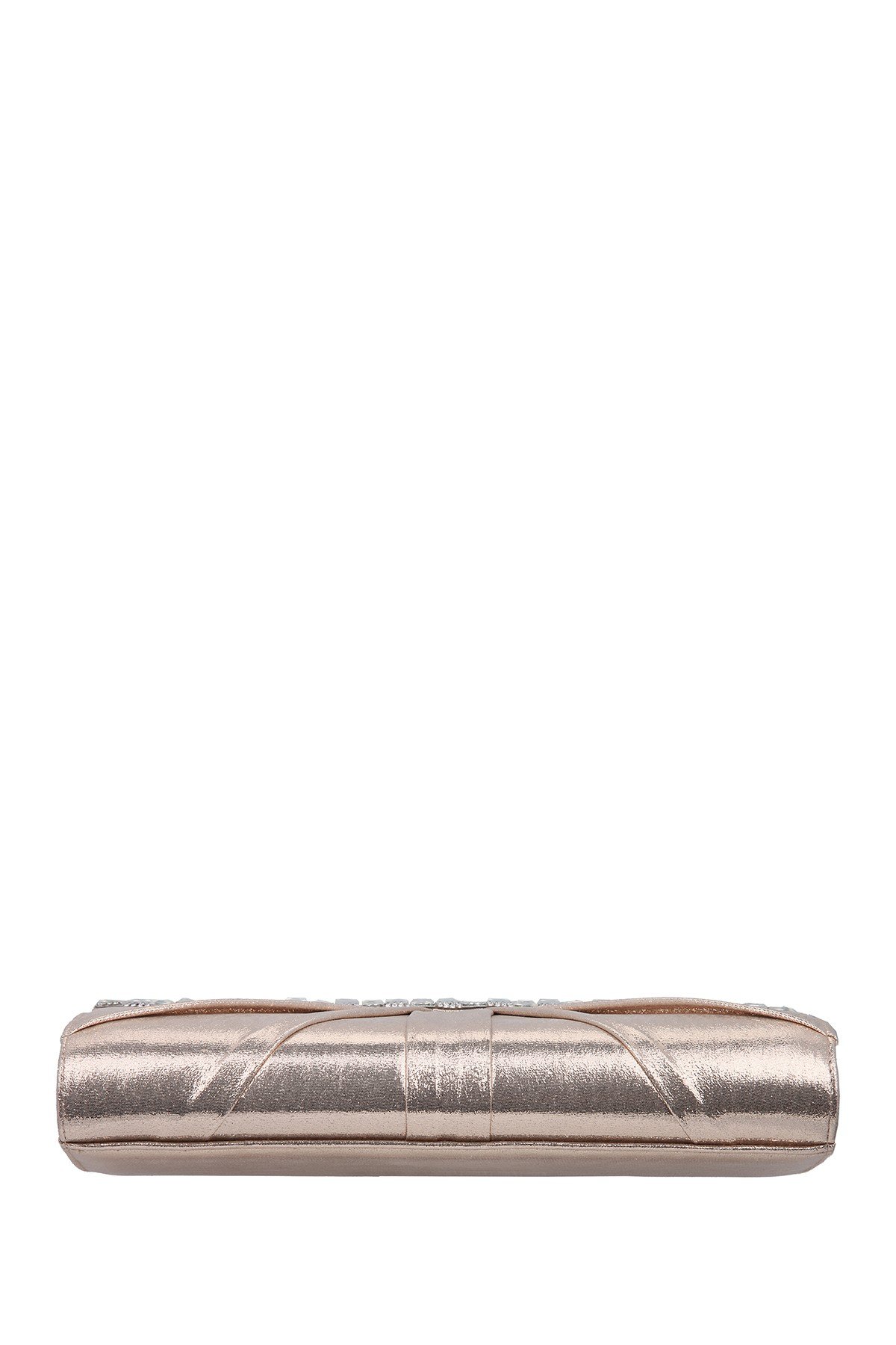 Nina Crystal Embellished Foldover Clutch - Rose Suedette Evening Bag for Women | Elegant Wedding, Prom & Party Clutch Purse | Perfect for Date Night, Formal Events & Special Occasions