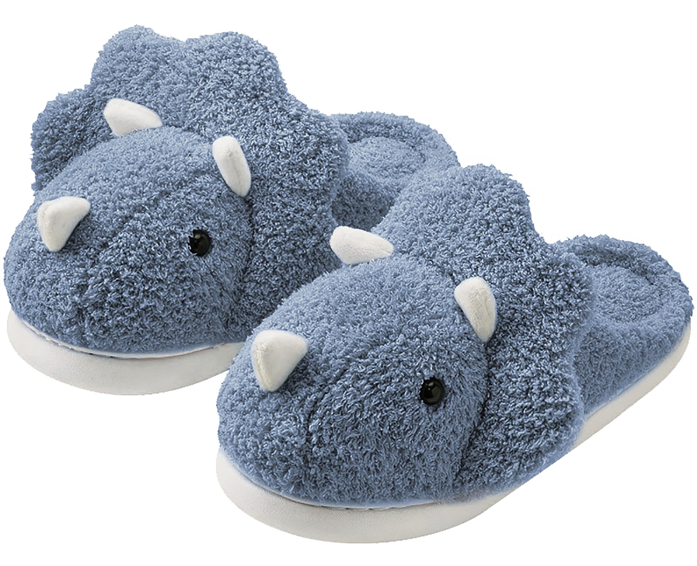 **Unisex Dinosaur Plush Slippers - Soft Fuzzy House Shoes for Men & Women - Indoor & Outdoor Winter Comfort - Perfect for Cozy Home, Gifts & Holidays (2024)**
