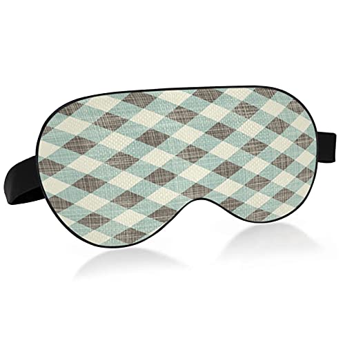 Scottish Plaid Sleep Mask for Women & Men - Soft Comfortable Eye Mask for Sleeping, Travel & Relaxation - Perfect for Nighttime, Flights & Napping