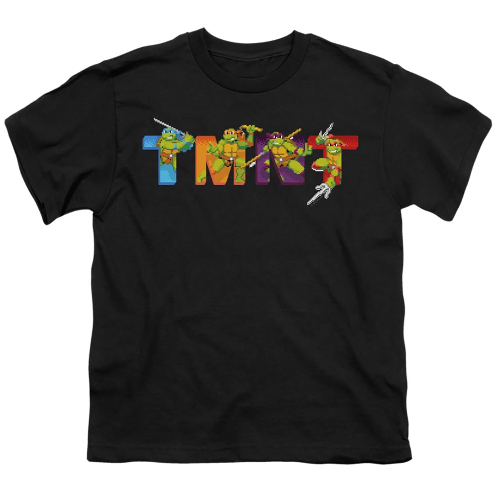 TMNT Teenage Mutant Ninja Turtles Arcade Graphic Unisex Youth T-Shirt | Classic Video Game Inspired Apparel for Kids & Teens | Perfect for Cosplay, Gaming Events & Casual Wear