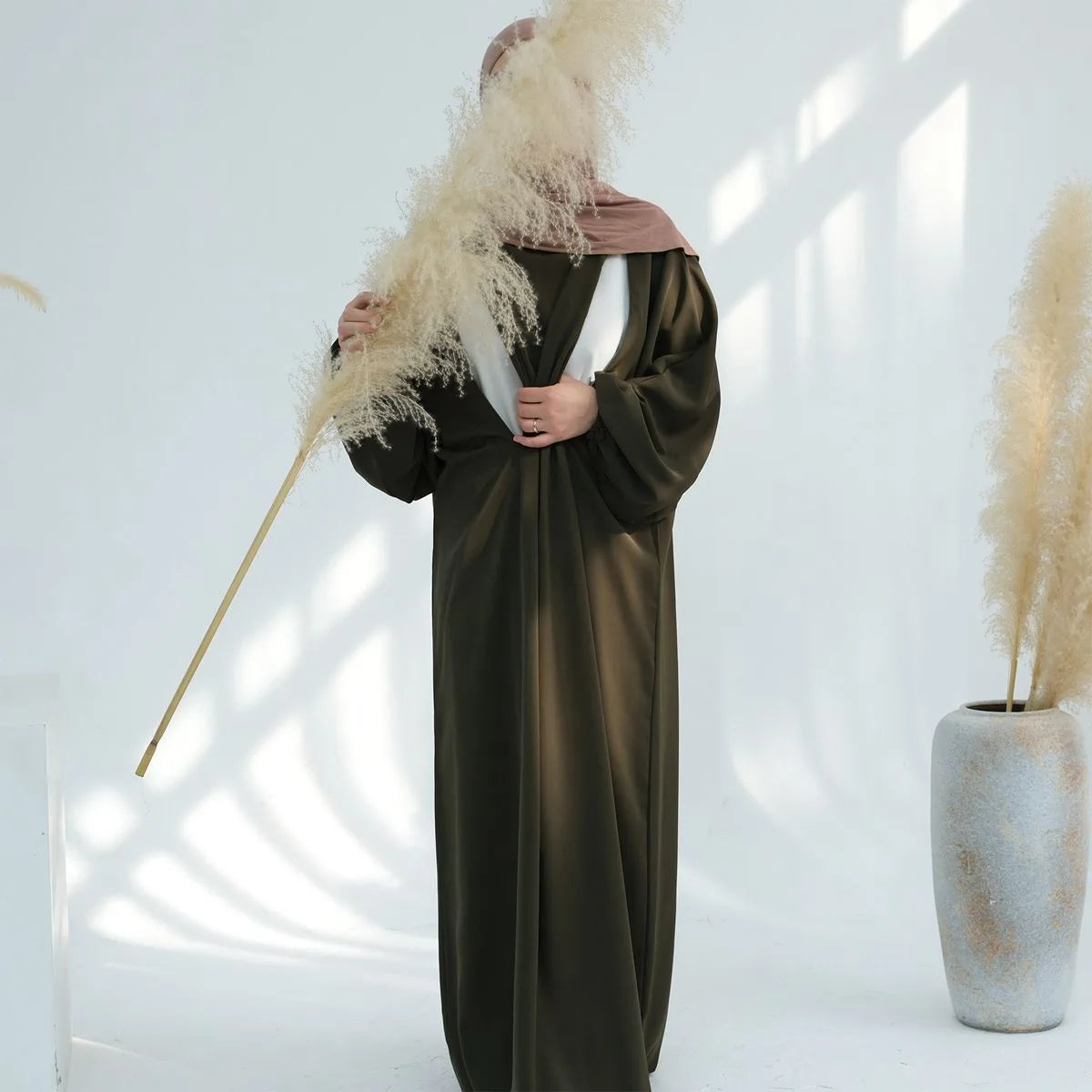 Urgarment Breastfeeding Friendly Abaya #25893 - Modest Maternity Prayer Dress for Nursing Mothers - Perfect for Prayer, Nursing, and Everyday Wear