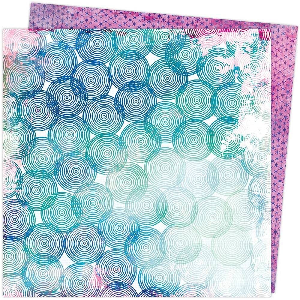 American Crafts Spheres Color Study Paper - 12 Pack | Premium Scrapbooking & Cardmaking Paper for DIY Crafts, Mixed Media Art, and Home Decor Projects