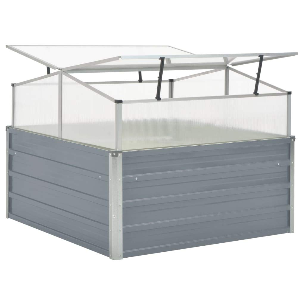 FAMIROSA 39.4x39.4x33.5 Inch Galvanized Steel Greenhouse Kit - Durable Walk-in Plant House for Outdoor Gardening, Backyard Vegetables & Flower Growing