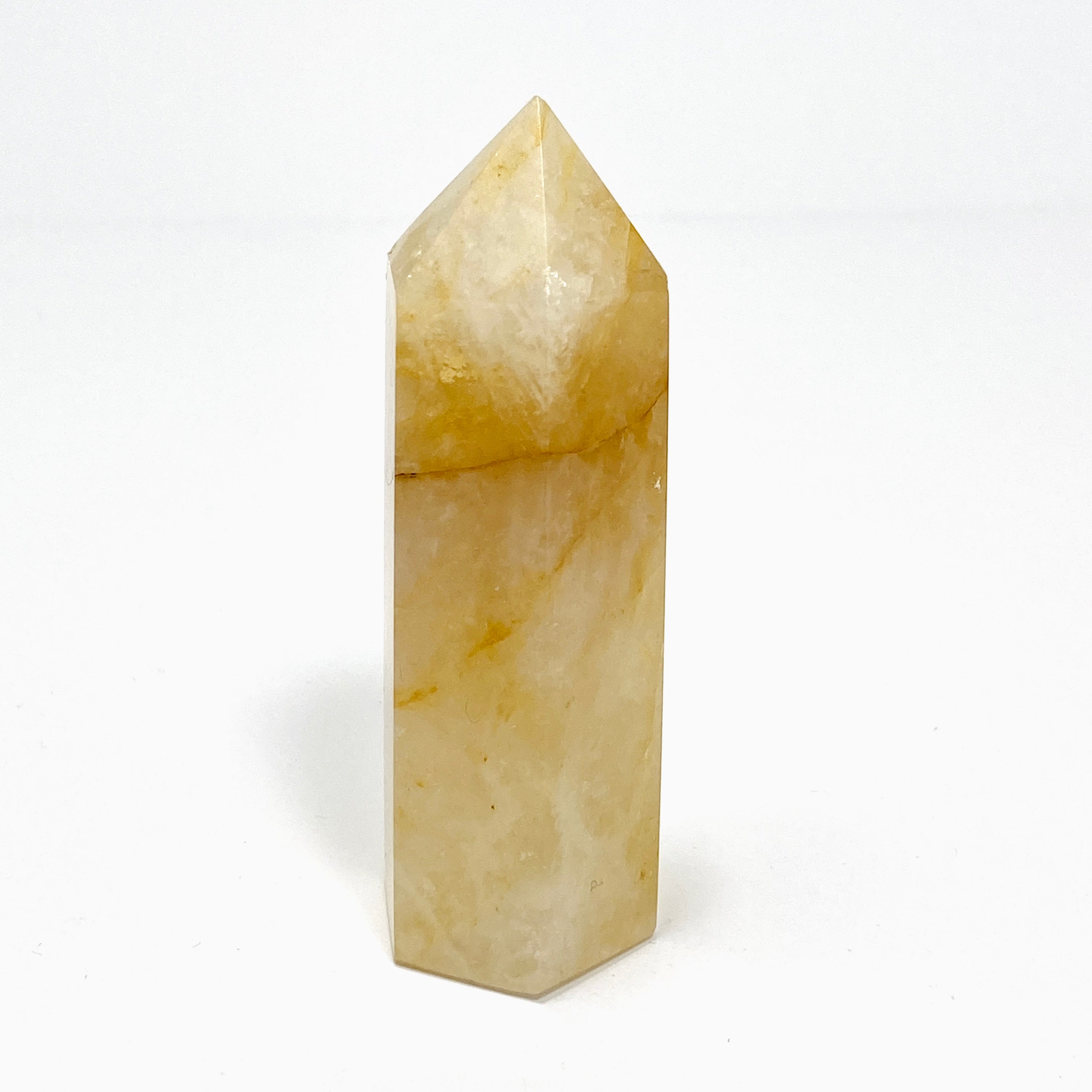 Golden Healer Quartz Generator - Natural Healing Crystal for Energy Cleansing & Chakra Balancing | Perfect for Meditation, Reiki & Spiritual Healing