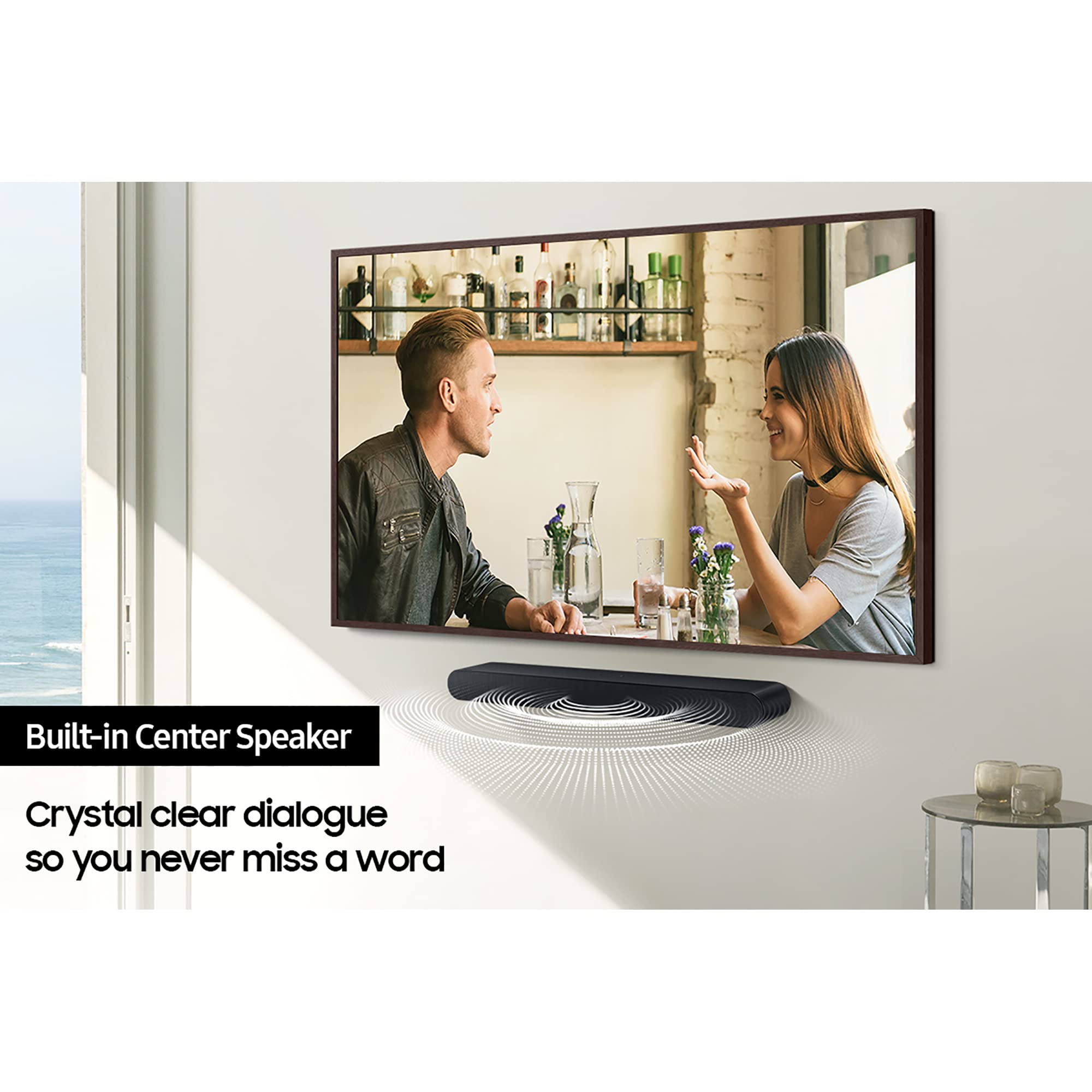 Samsung S60B 5.0ch Soundbar with Dolby Atmos (2022) - 7 Speaker All-in-One Sound System, Adaptive Sound, Alexa Built-in, Wireless Bluetooth - Perfect for Home Theater, Gaming & Music Streaming