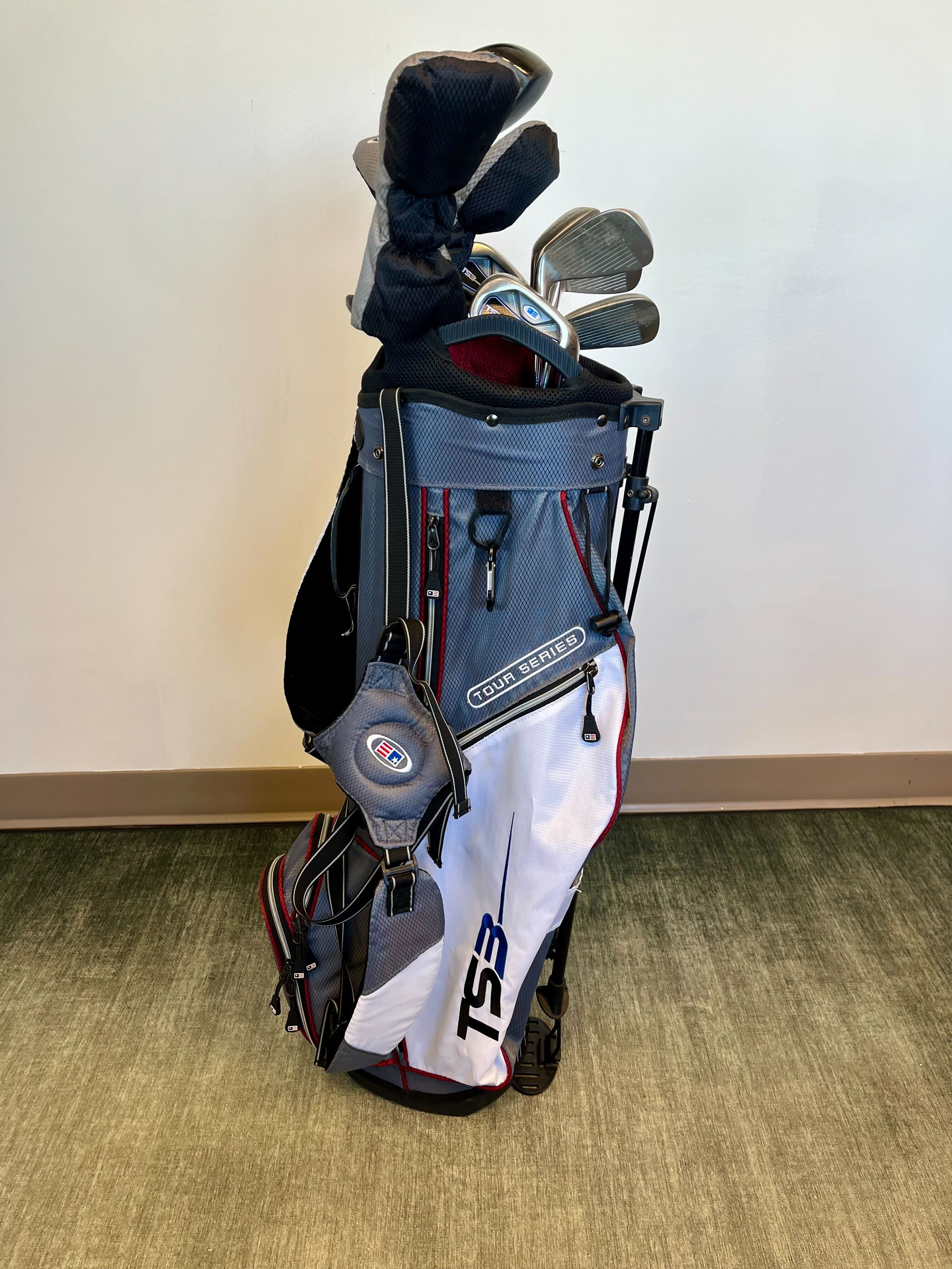 US Kids Golf TS3 v5 Junior Golf Club Set - Right Hand 60G with Matching TS3 Bag (1W, 3W, 3HY, 4H, 5SW) - Perfect for Young Golfers' Training & Tournament Play