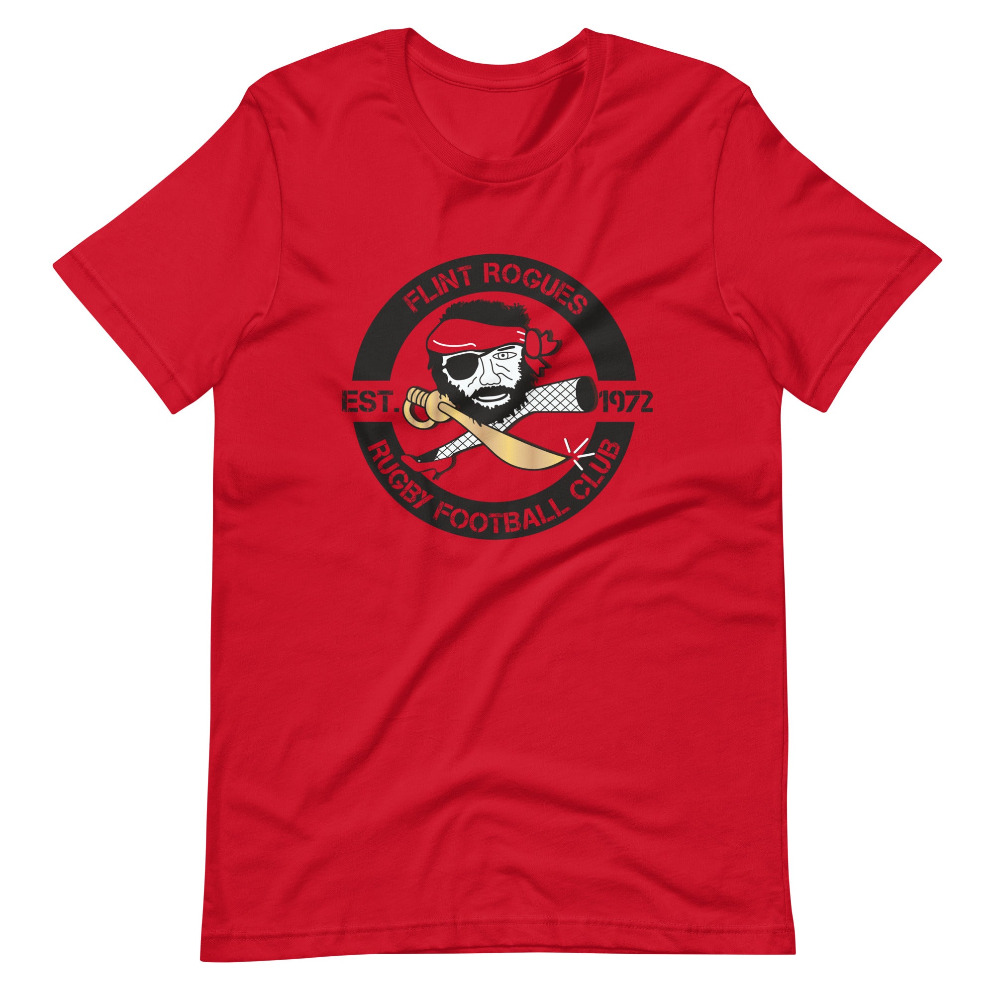 Flint Rogues RFC Social T-Shirt - Comfortable Cotton Tee for Rugby Fans & Casual Wear | Perfect for Game Days, Outings & Fan Events