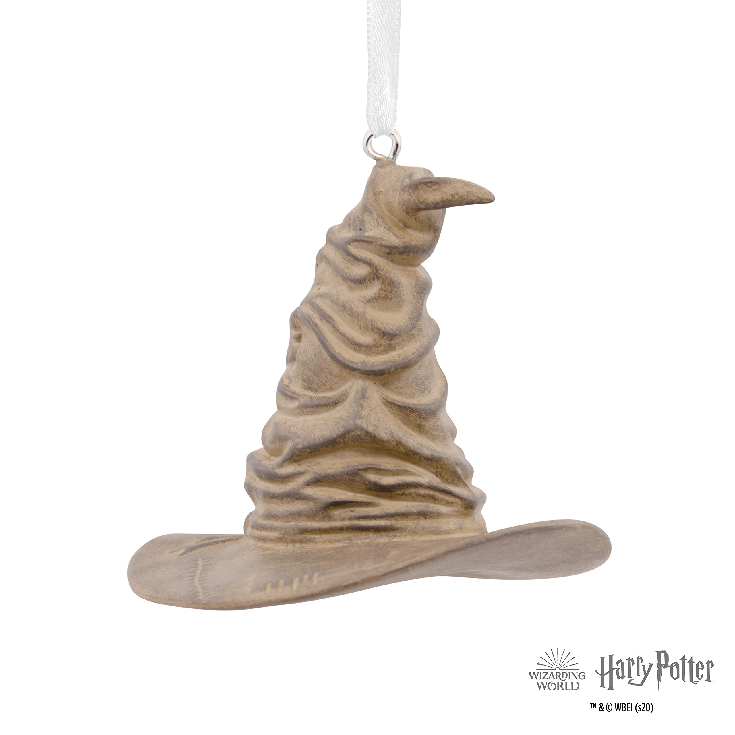 Hallmark Harry Potter Stacked Books with Wand Christmas Ornament - Collectible Holiday Decor for Potter Fans - Perfect for Tree Decorating, Gift Giving & Wizarding World Themed Parties