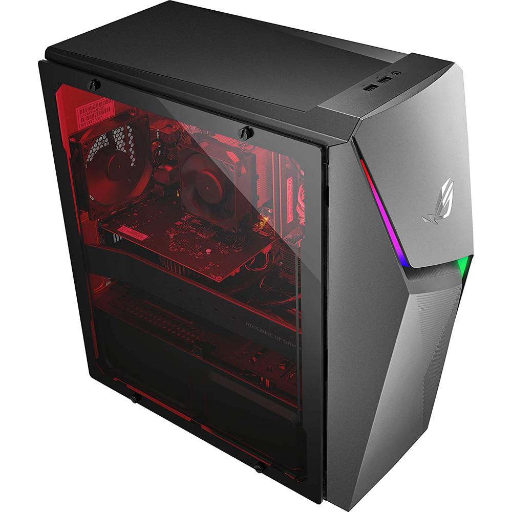 ASUS ROG GL10DH Gaming Desktop PC - AMD Ryzen 5 3400G Processor, 8GB RAM, 512GB SSD, Windows 10 | Powerful Gaming Computer for Esports, Streaming & Content Creation | Perfect for Home Office & Gaming Setup