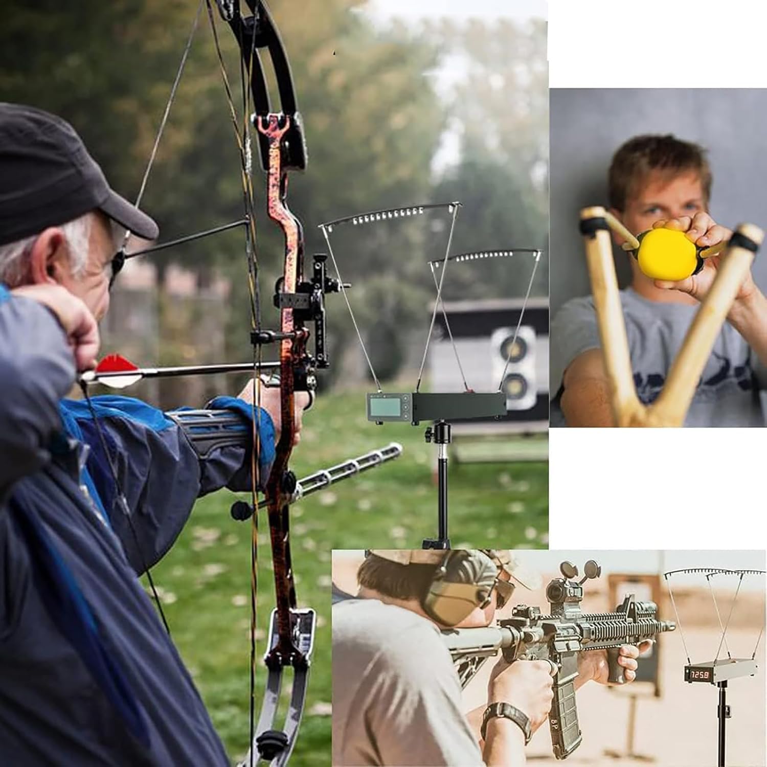 Ballistic Precision Chronograph - Shooting Speed Tester with 1-999.9M/S Measuring Range | Records & Averages Display | Perfect for Tennis, Badminton & Sports Training