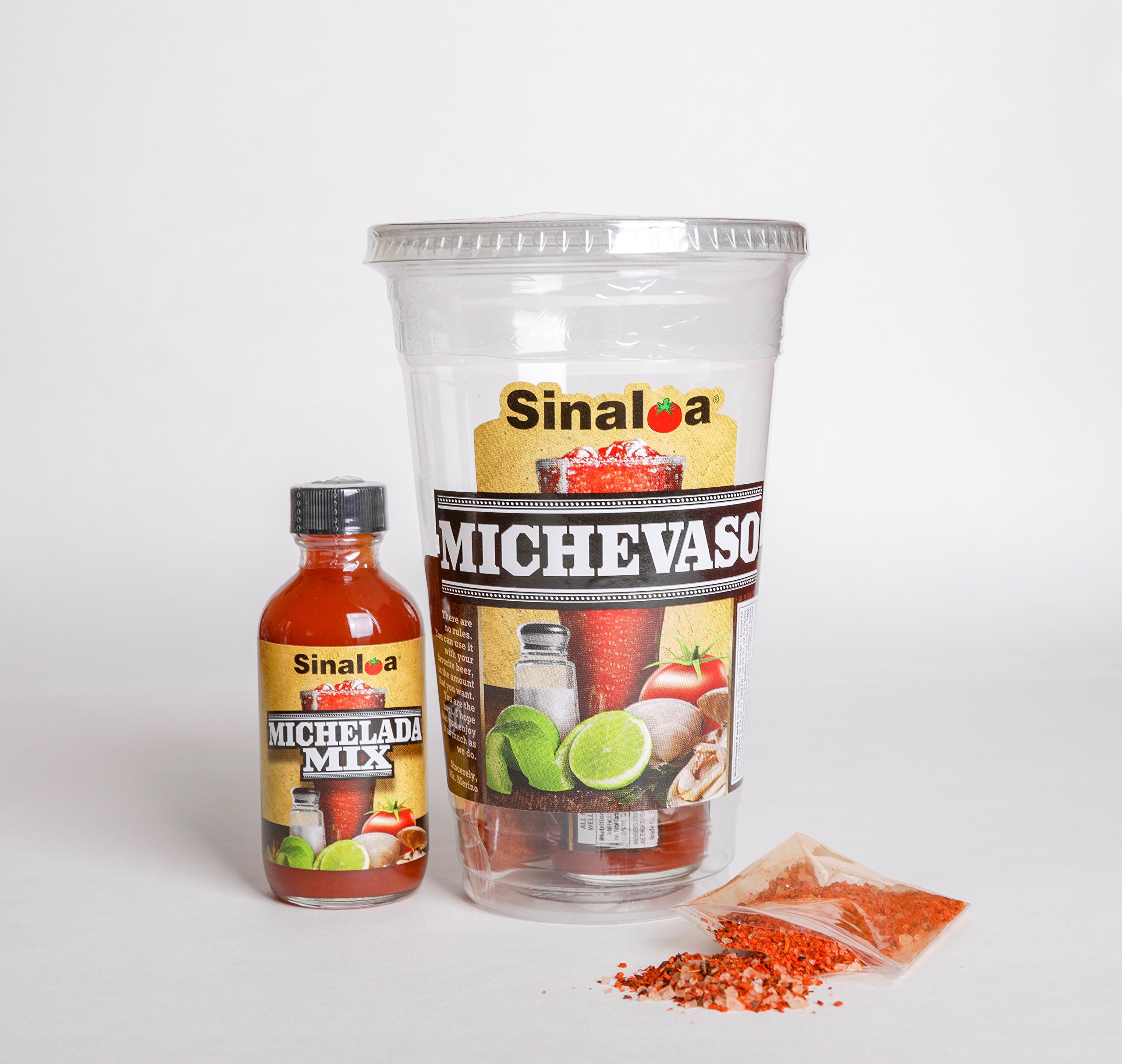 Premium Salsa Sinaloa Michevaso Michelada Cups - 24 oz Set of 3 - Perfect for Mexican Beer Cocktails, Parties & Outdoor Gatherings