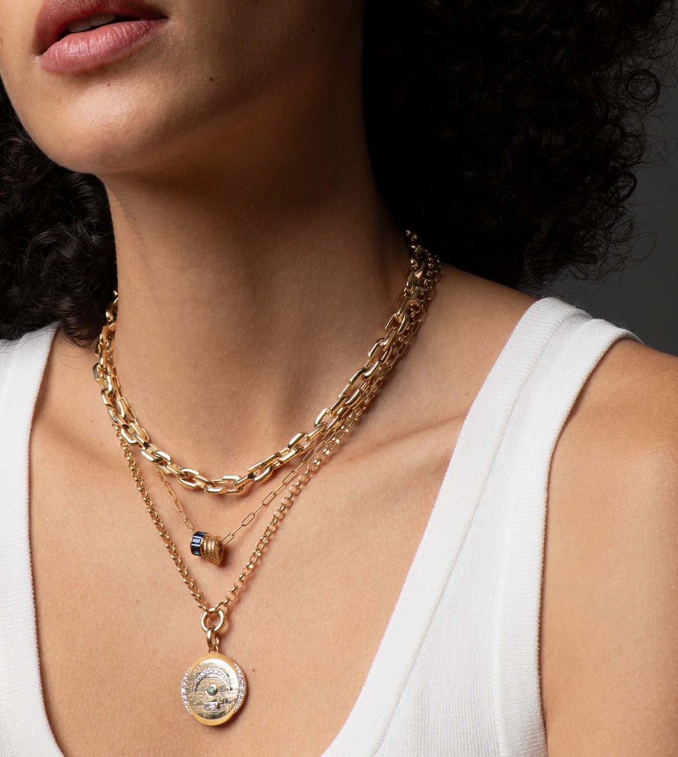 Specialty Medallion with Annex Link - Elegant Jewelry for Gifts, Parties & Special Occasions | Perfect for Necklaces & Charms