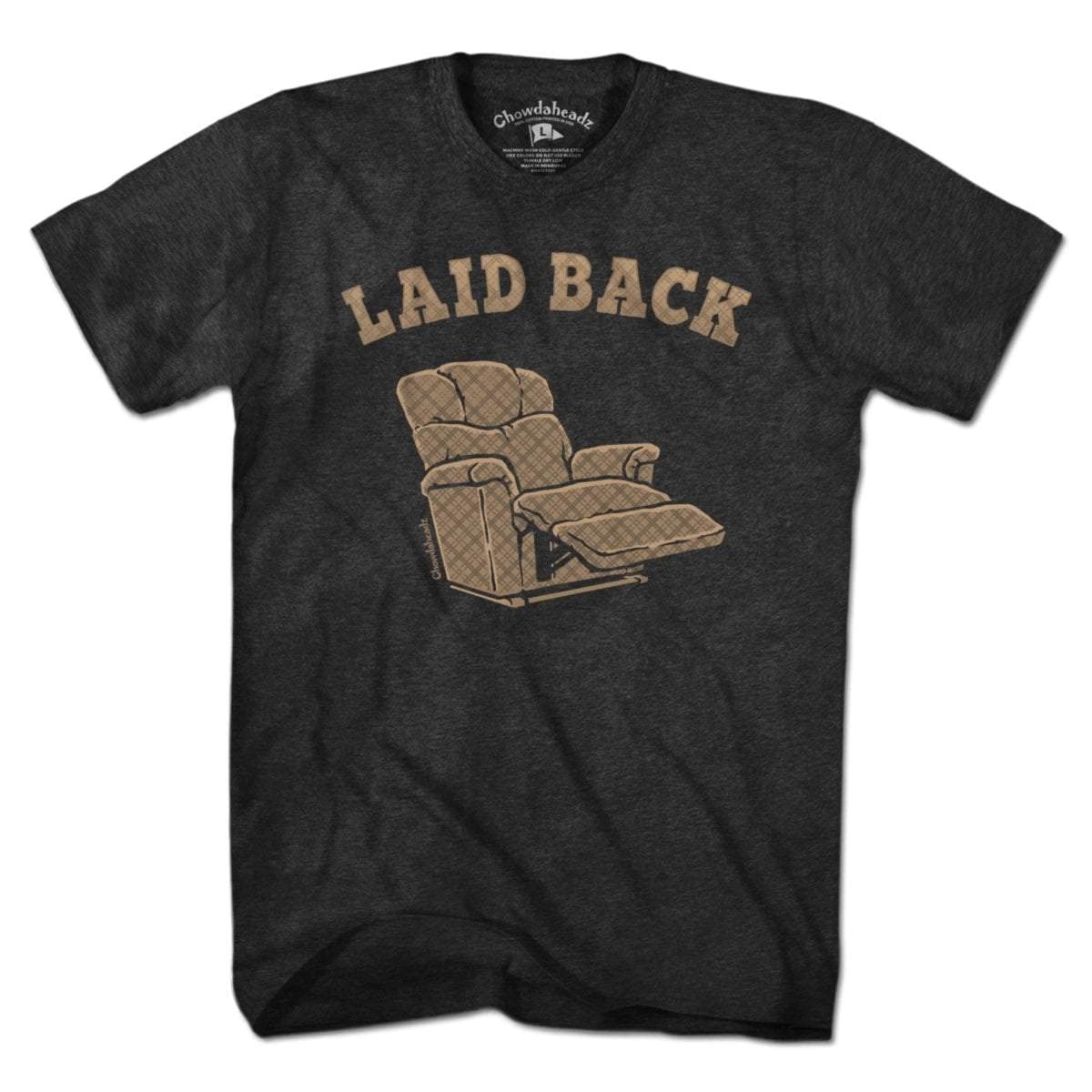 Vintage Laid Back Recliner T-Shirt for Men & Women - Soft Cotton Blend Unisex Tee - Perfect for Casual Wear, Lounging at Home, and Weekend Outings