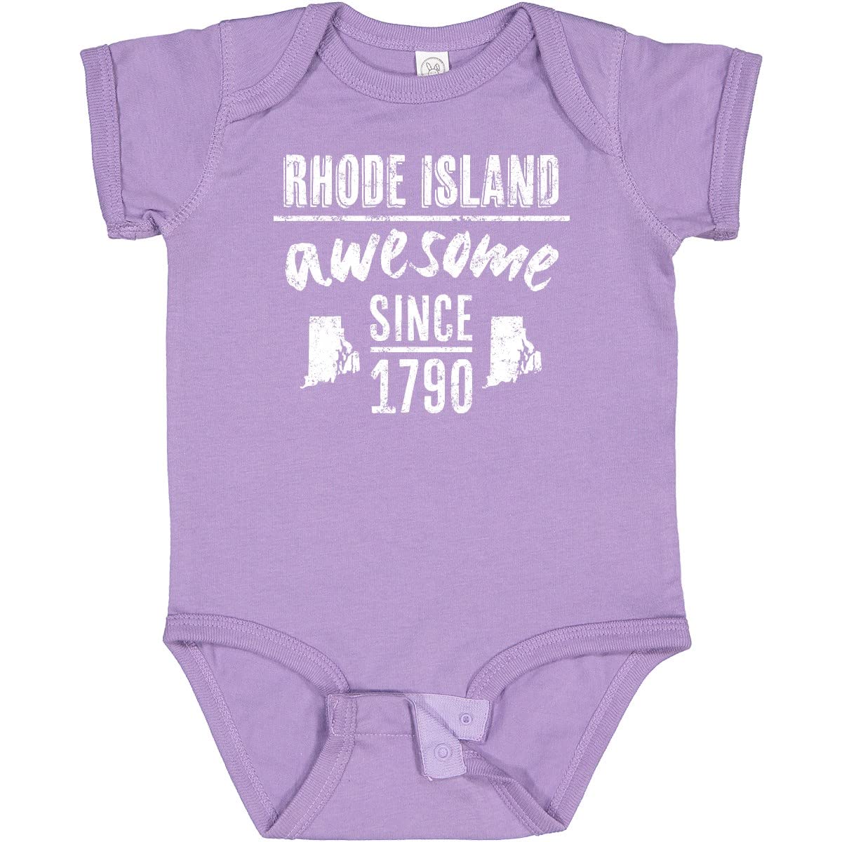 Inktastic Rhode Island Awesome Since 1790 Baby Bodysuit - Soft Cotton Infant Onesie for Boys & Girls - Perfect for Family Outings, Photo Shoots & State Pride Celebrations